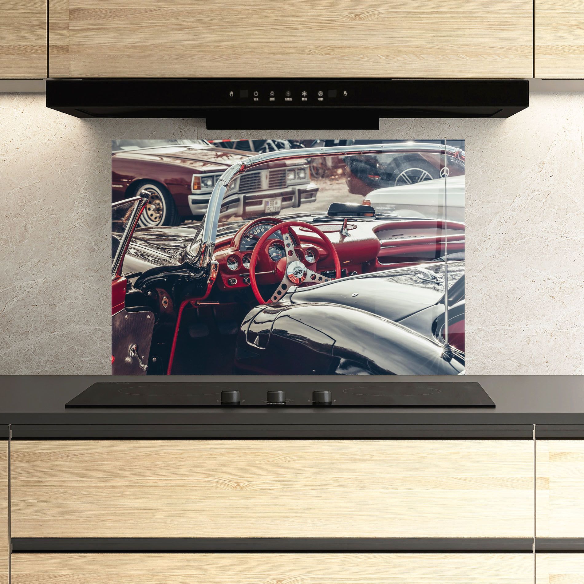 Steering Wheel Red mockup 3