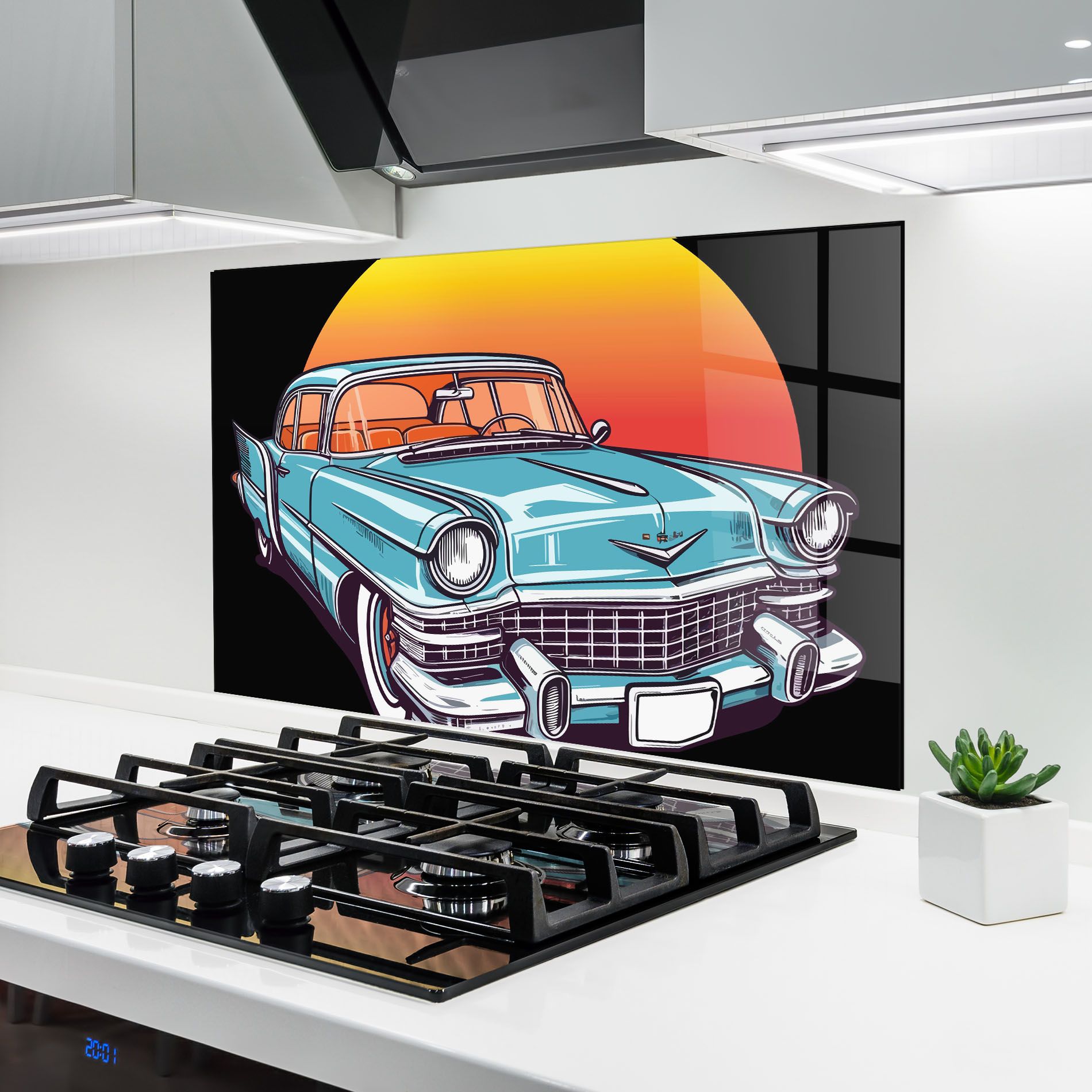 Blue Sunset Car mockup 6