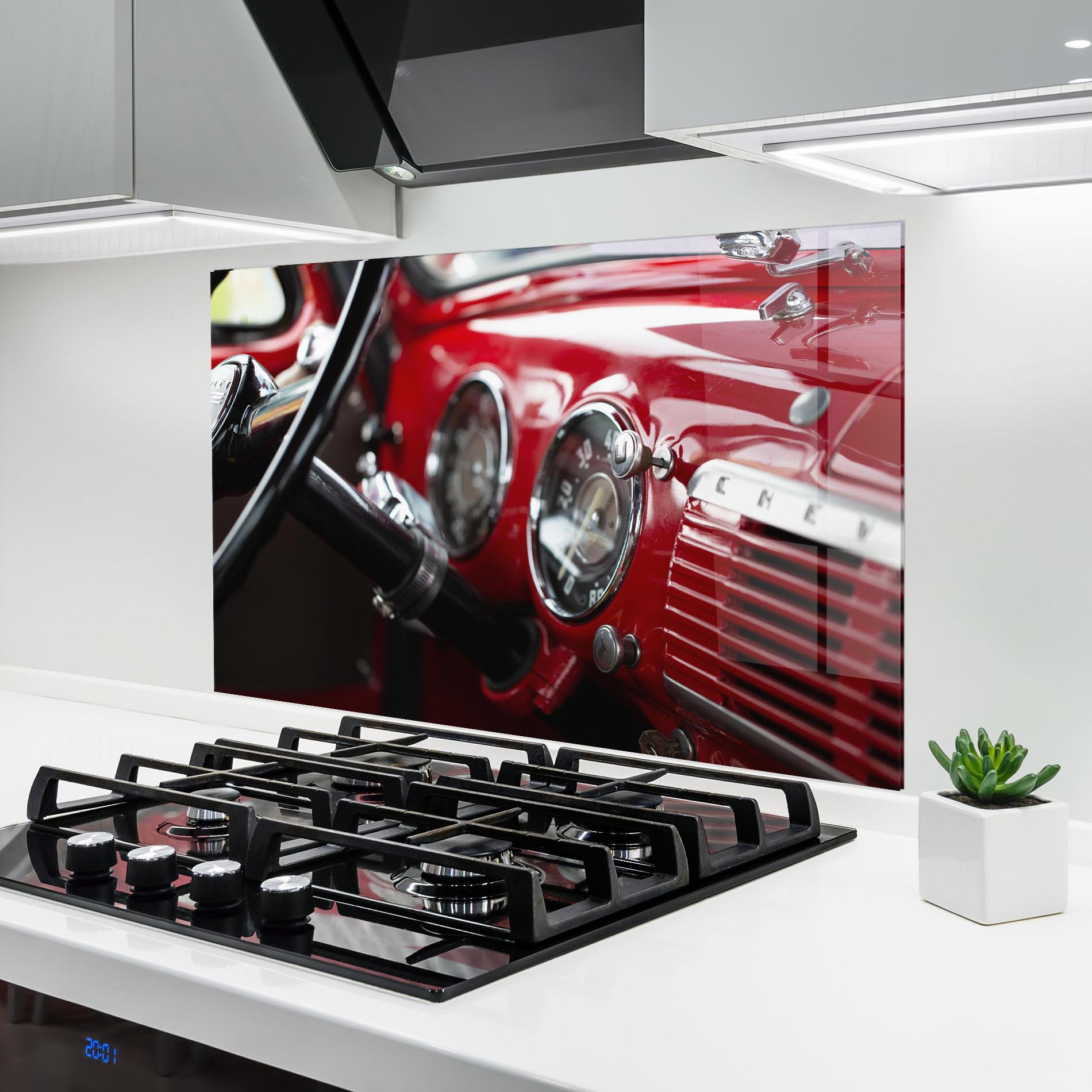 Panou Sticla Bucatarie Shiny Clean Car mockup 6