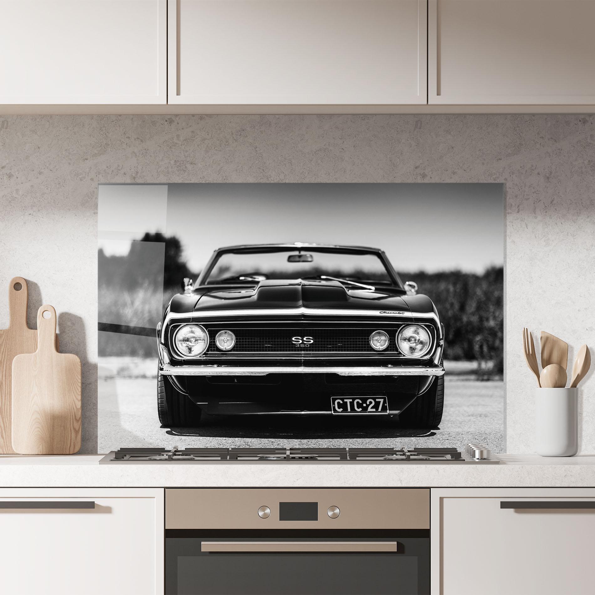 Panou Sticla Bucatarie American Car mockup 7