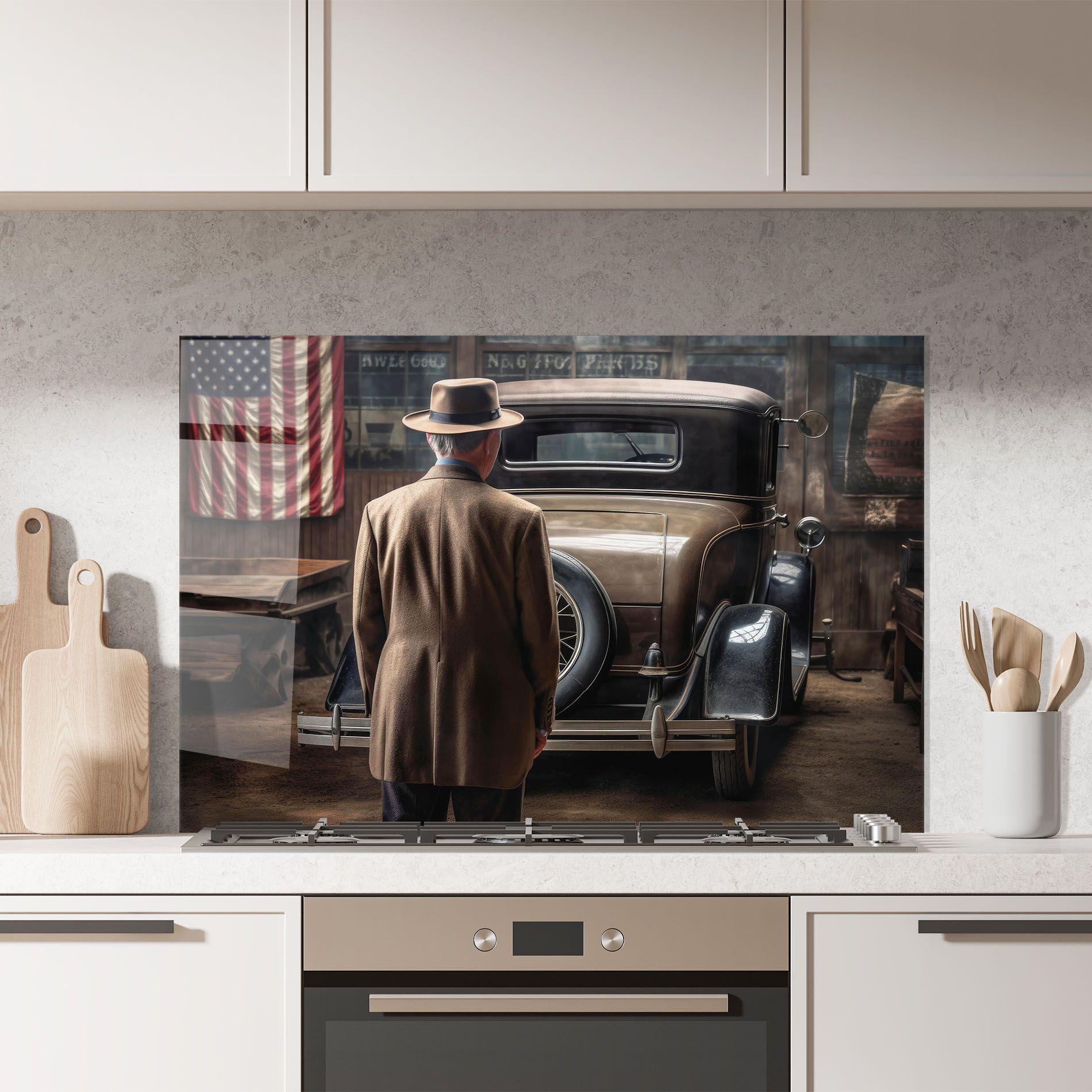 American Vintage Car mockup 7