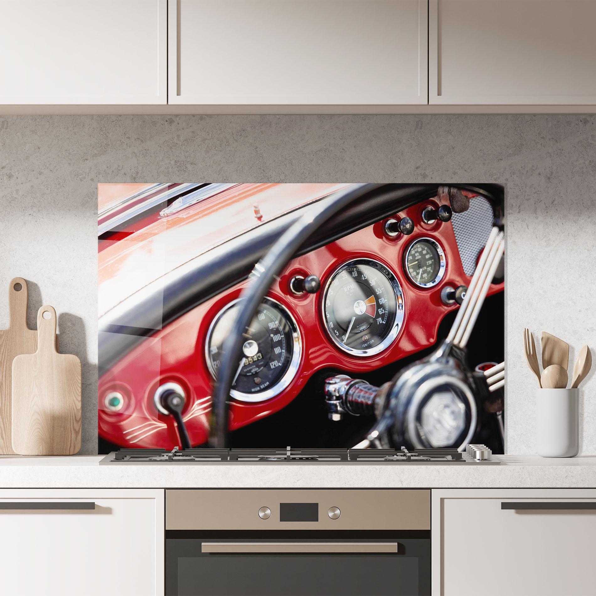 Panou Sticla Bucatarie Classic Black Wheel mockup 7