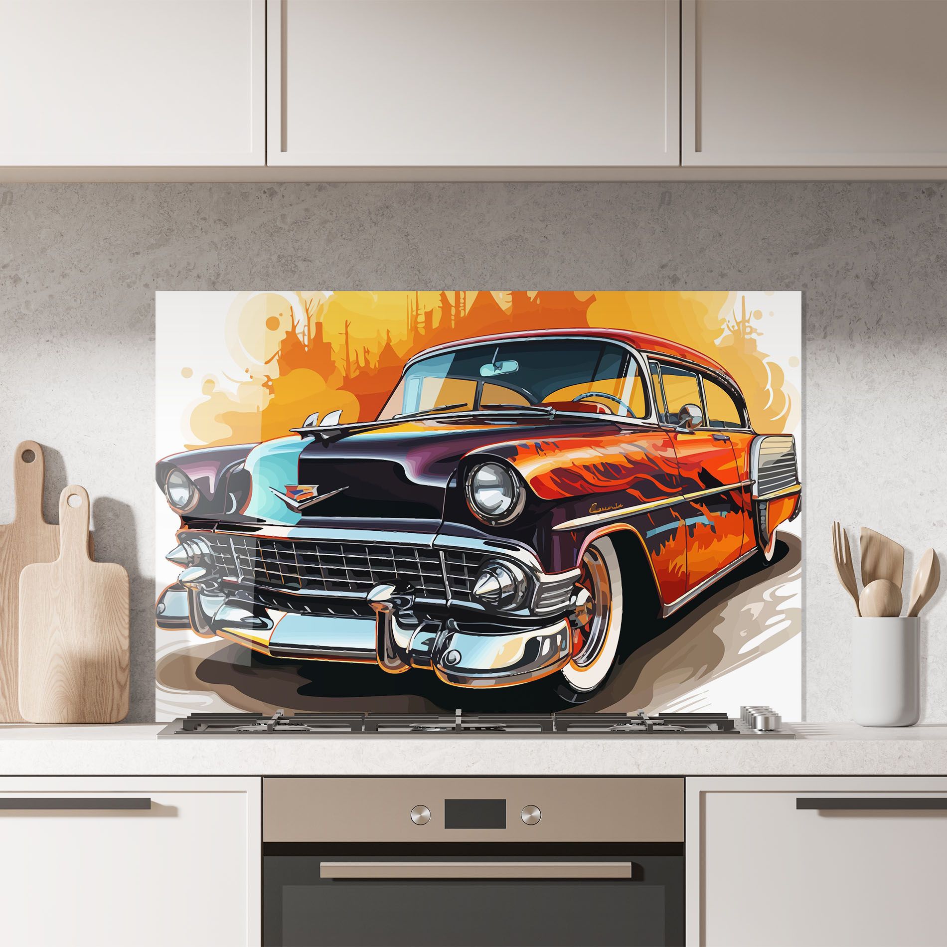 Cool Vintage Car mockup 7