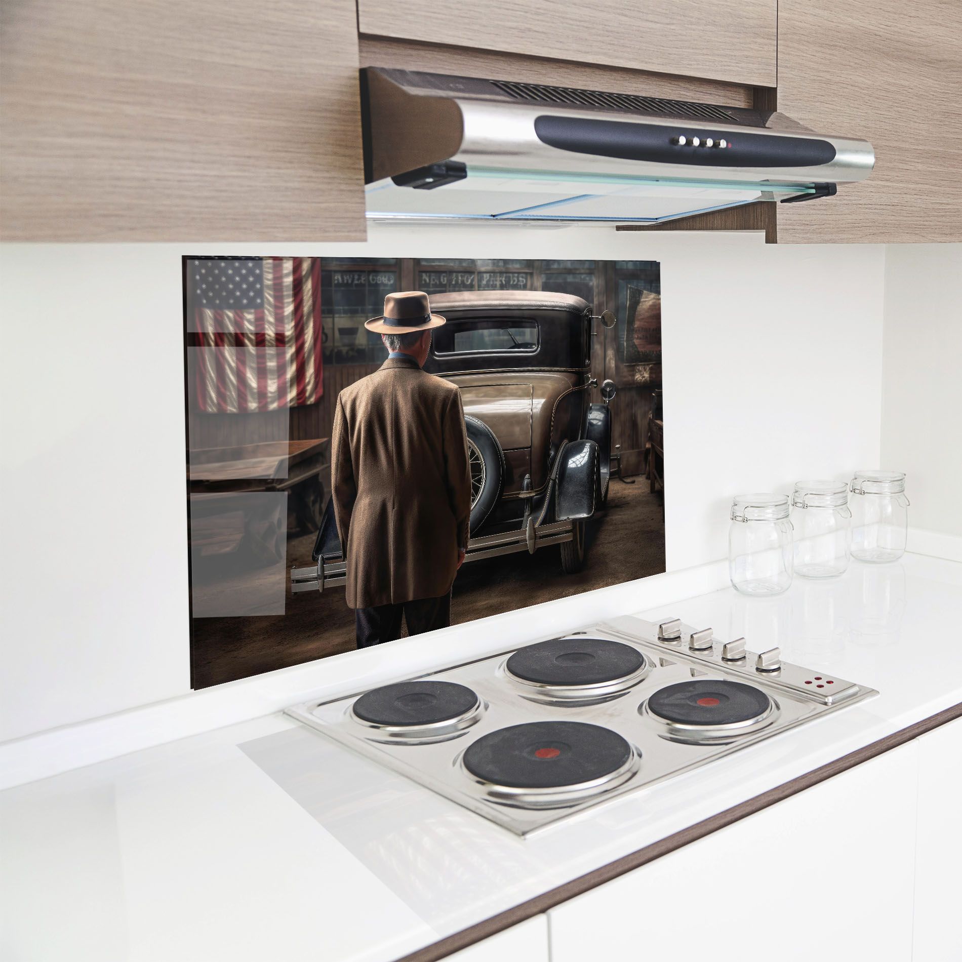 American Vintage Car mockup 8