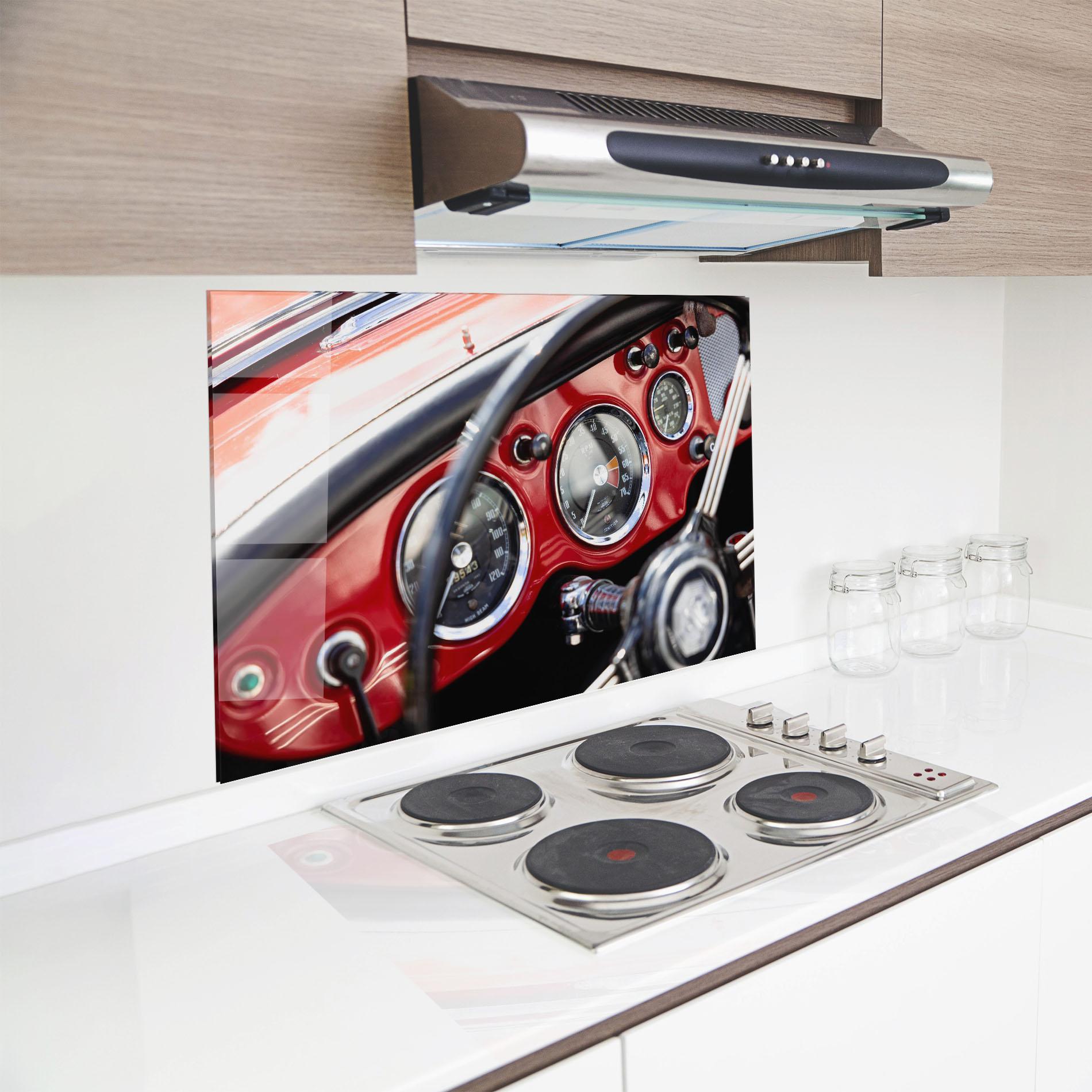 Panou Sticla Bucatarie Classic Black Wheel mockup 8