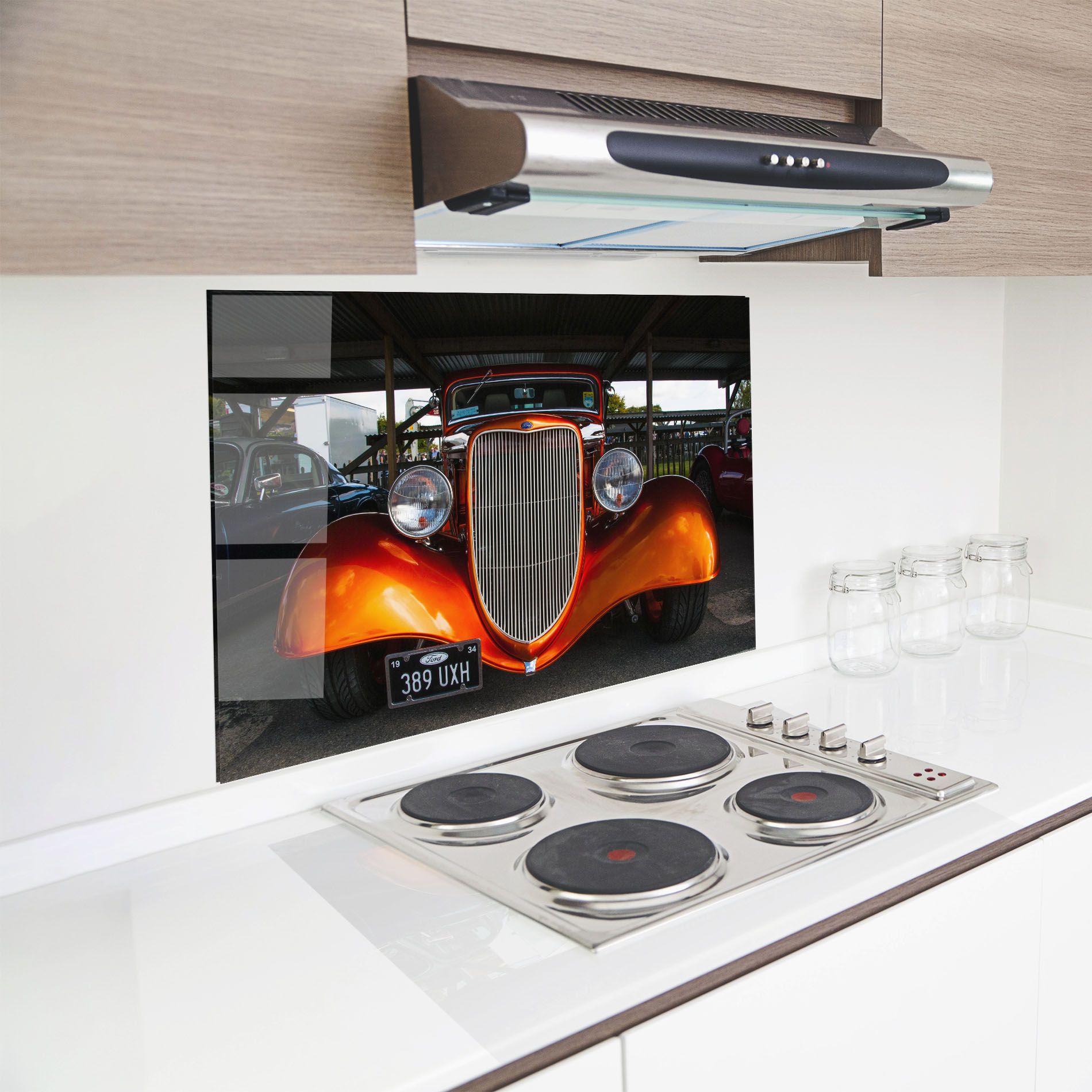 Orange Classic Car mockup 8