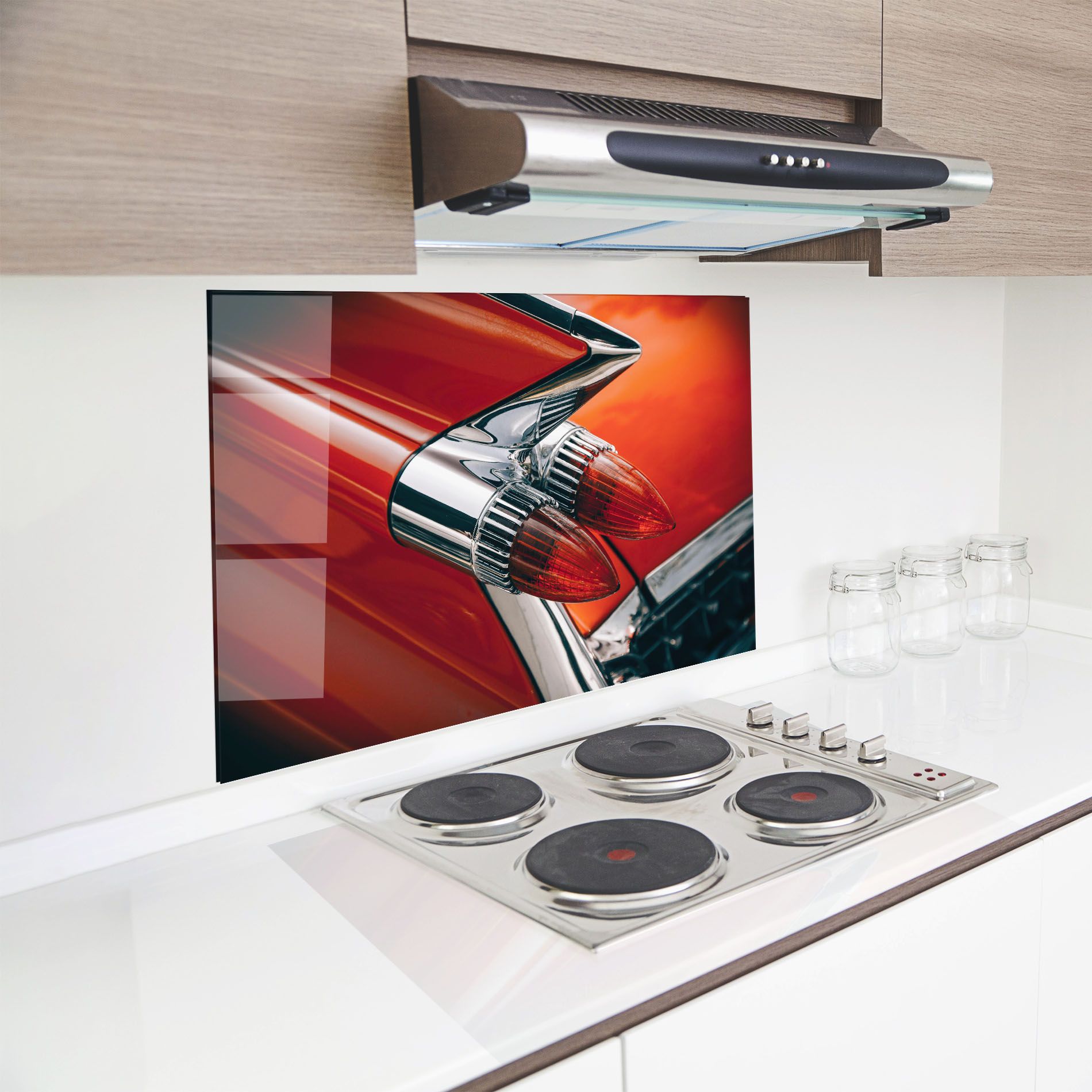 Vintage Car Red mockup 8