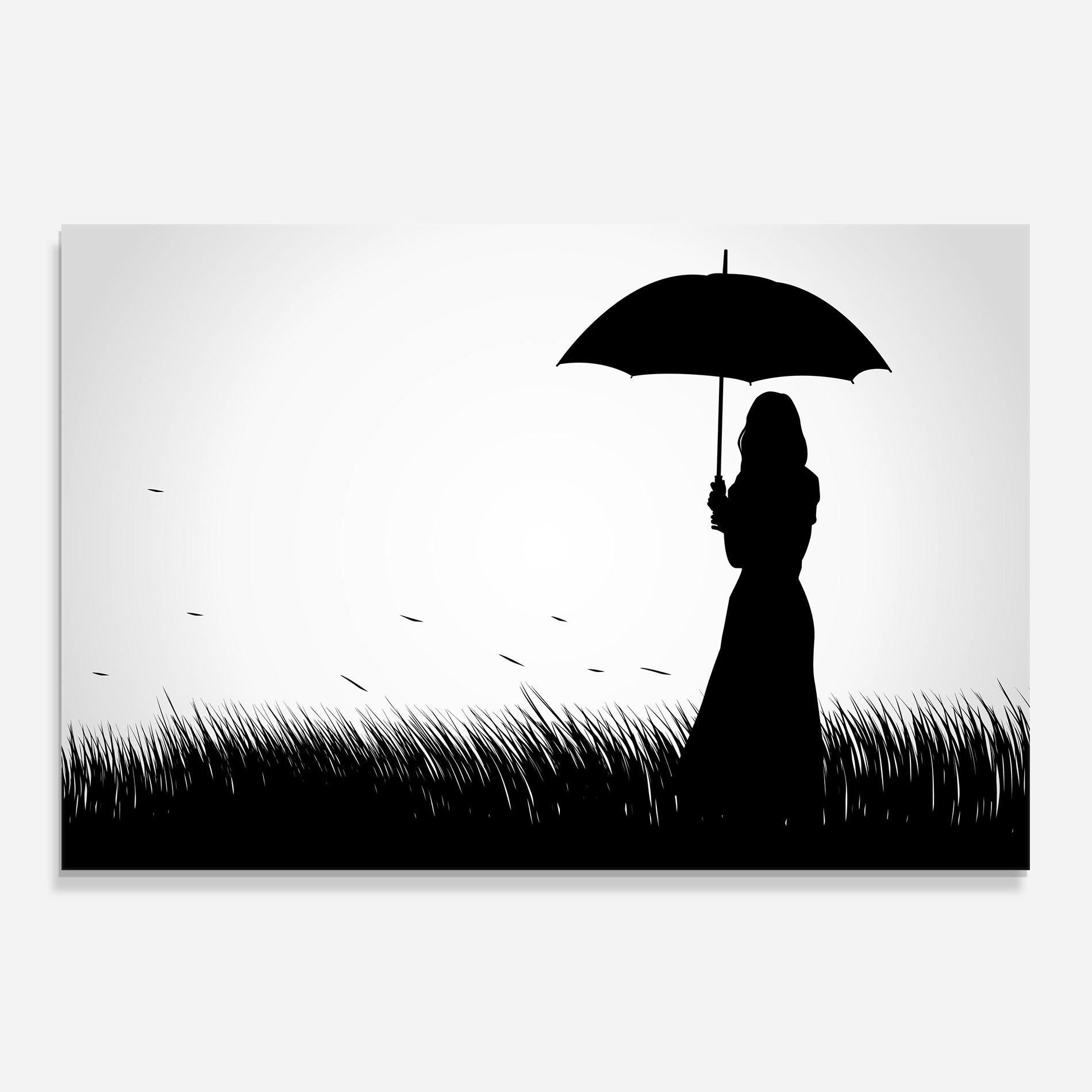 Panou Sticla Bucatarie Black Umbrella mockup 0
