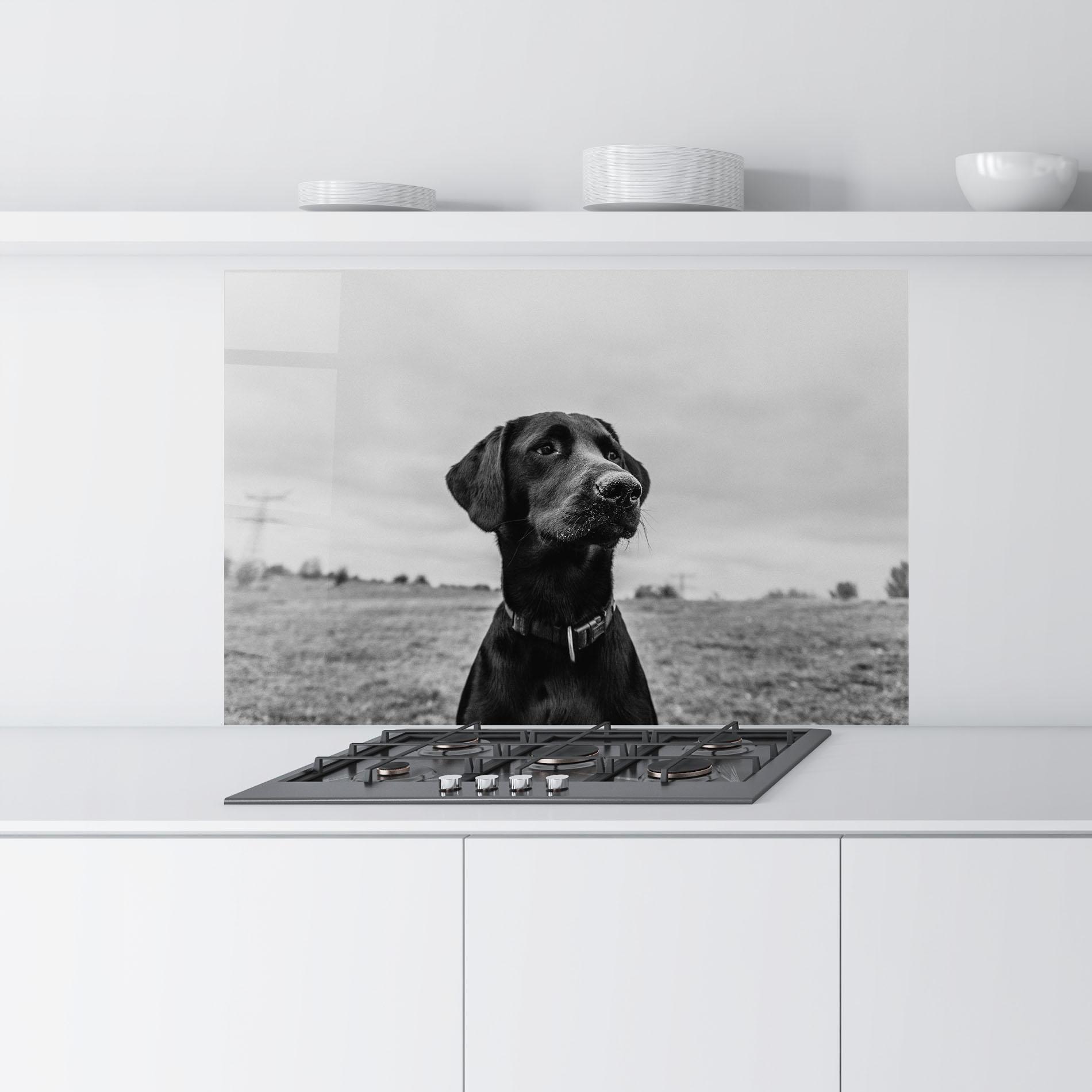 Panou Sticla Bucatarie Black Dog mockup 9