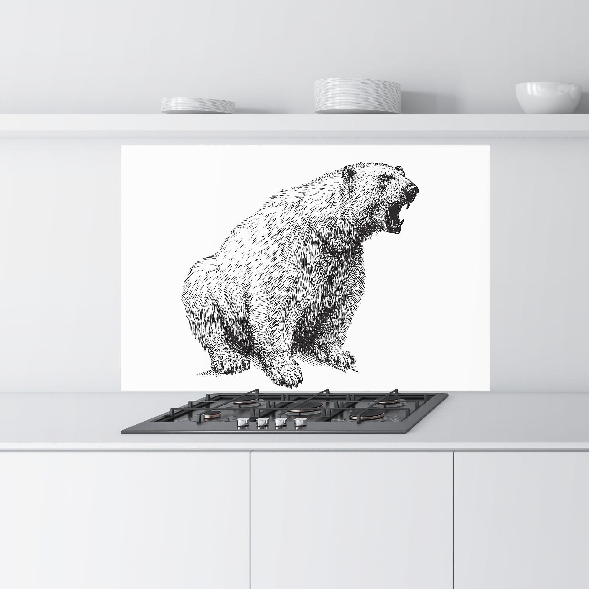 Panou Sticla Bucatarie Draw Icebear mockup 9