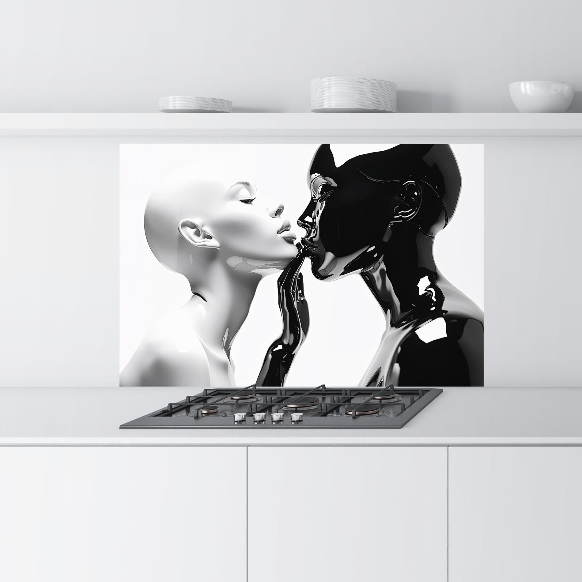 Panou Sticla Bucatarie Feminine Sculpture mockup 9