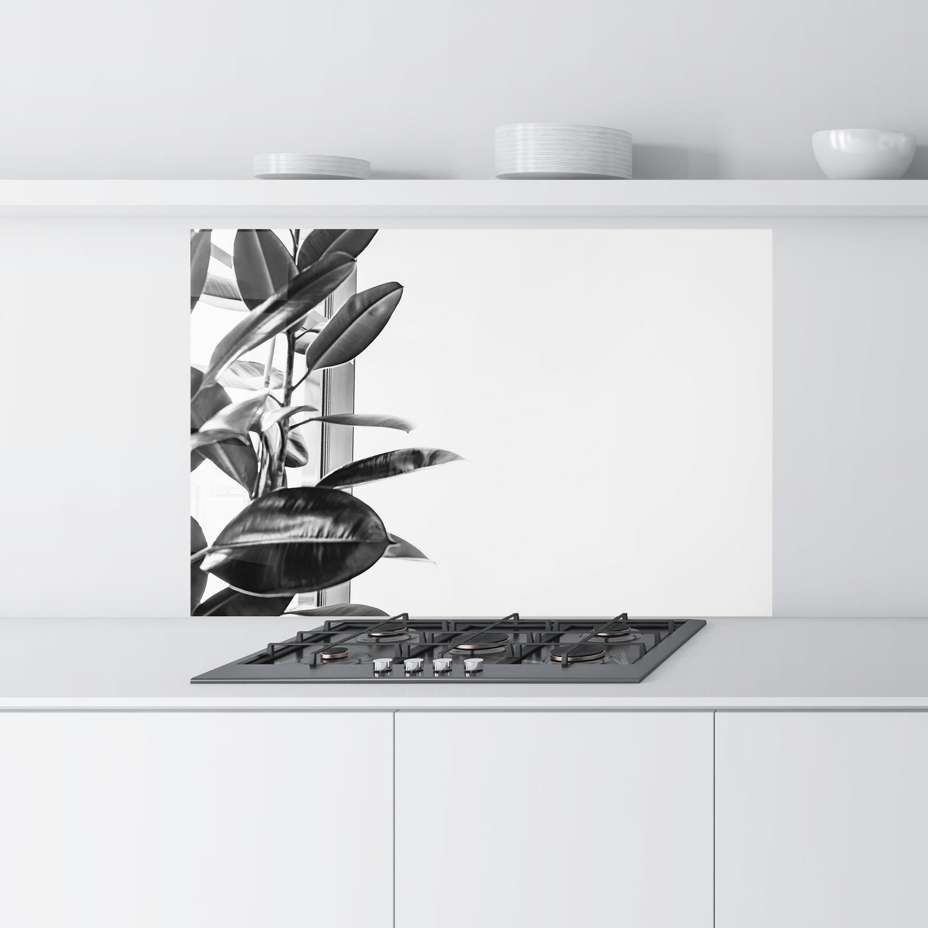 Panou Sticla Bucatarie Grey Plant mockup 9