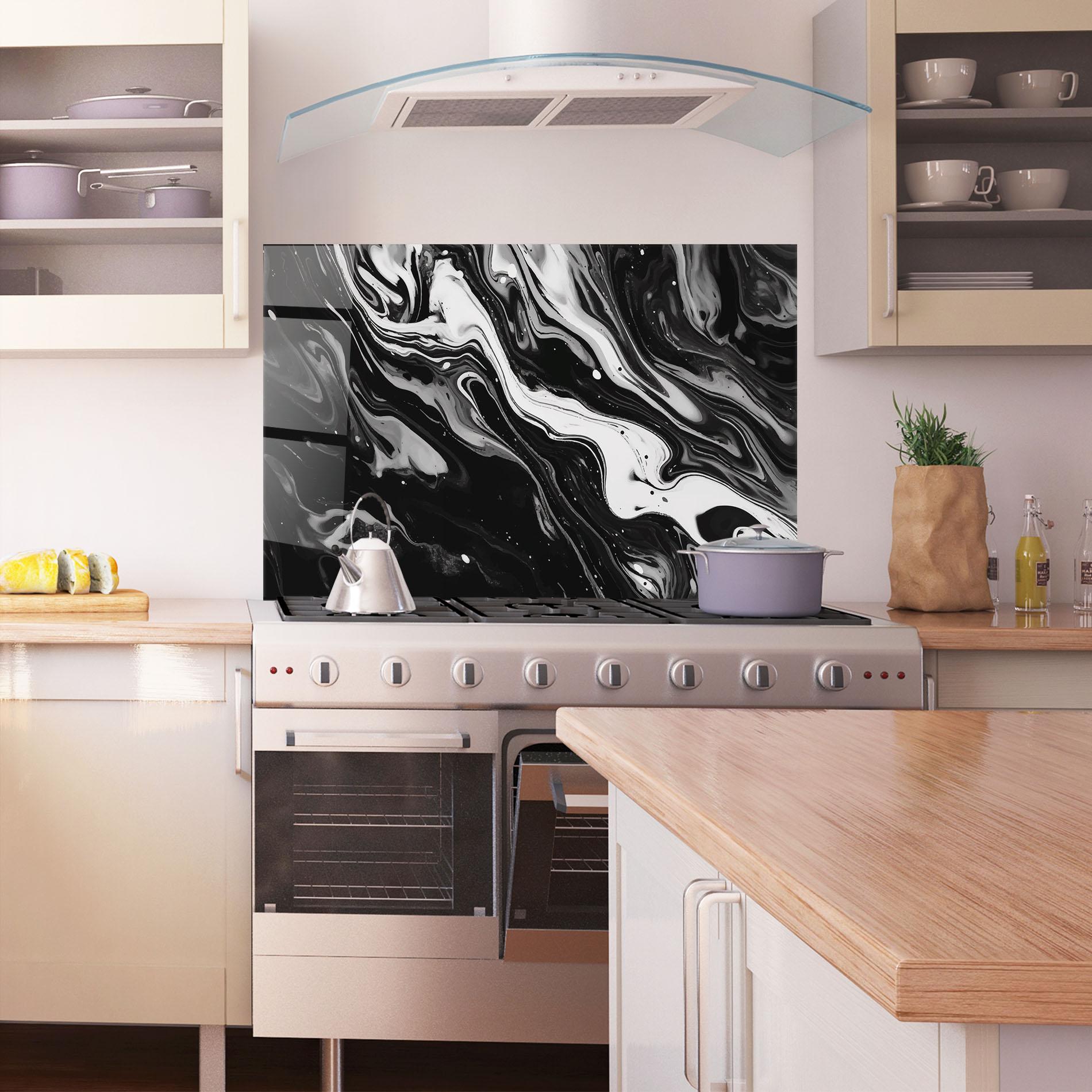 Panou Sticla Bucatarie Grey Art Marble mockup 1