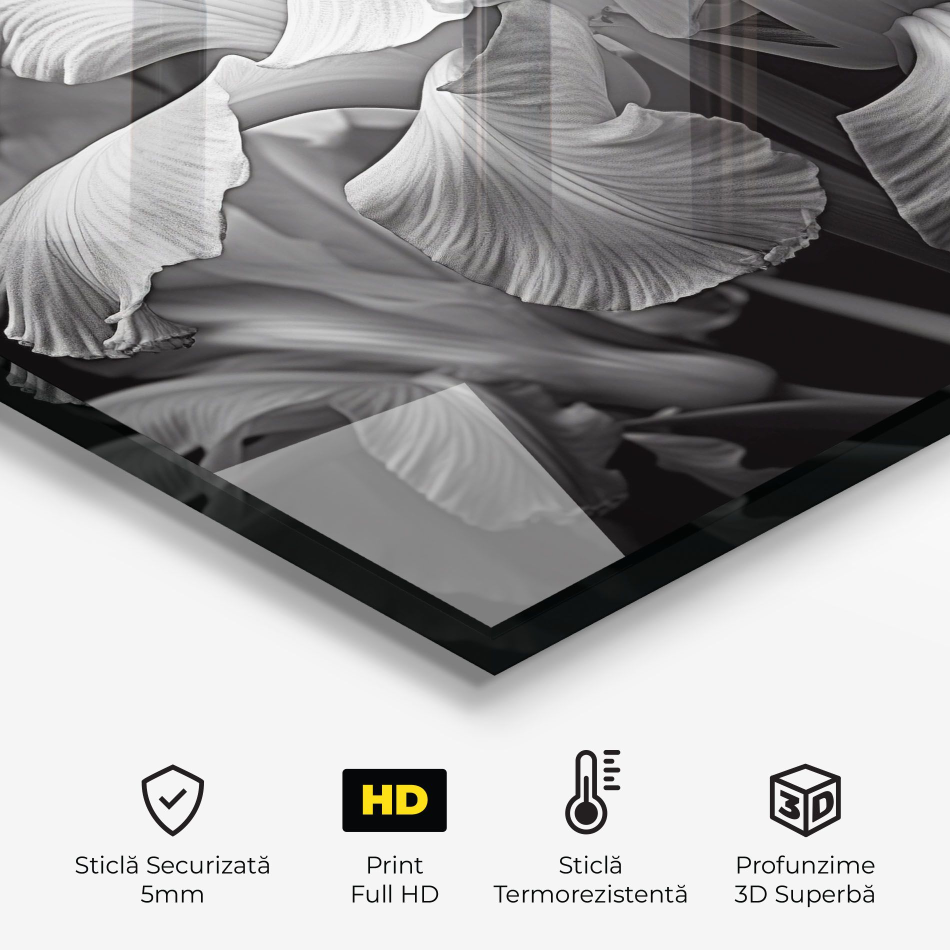 Grey On Black Iris mockup 2