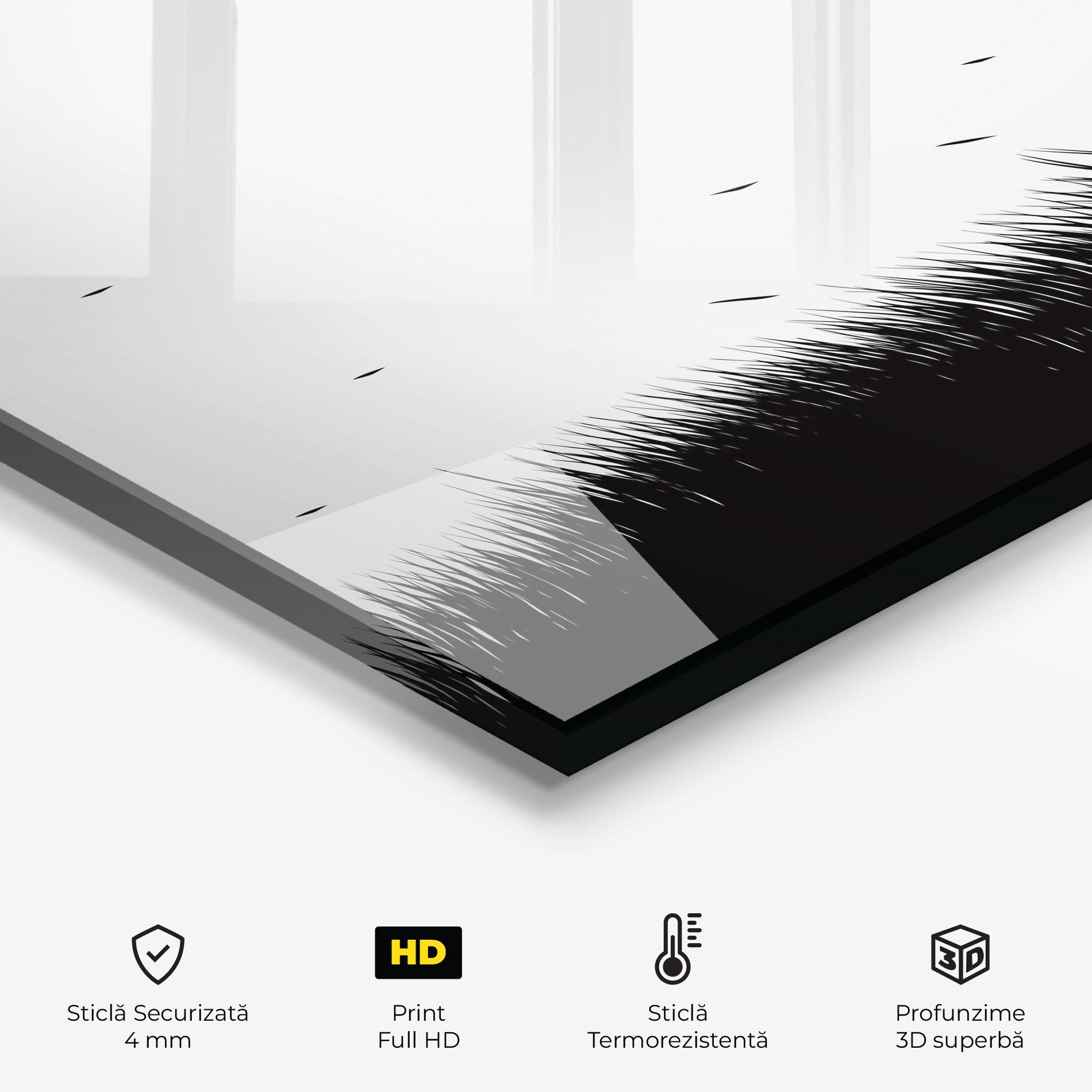 Panou Sticla Bucatarie Black Umbrella mockup 2