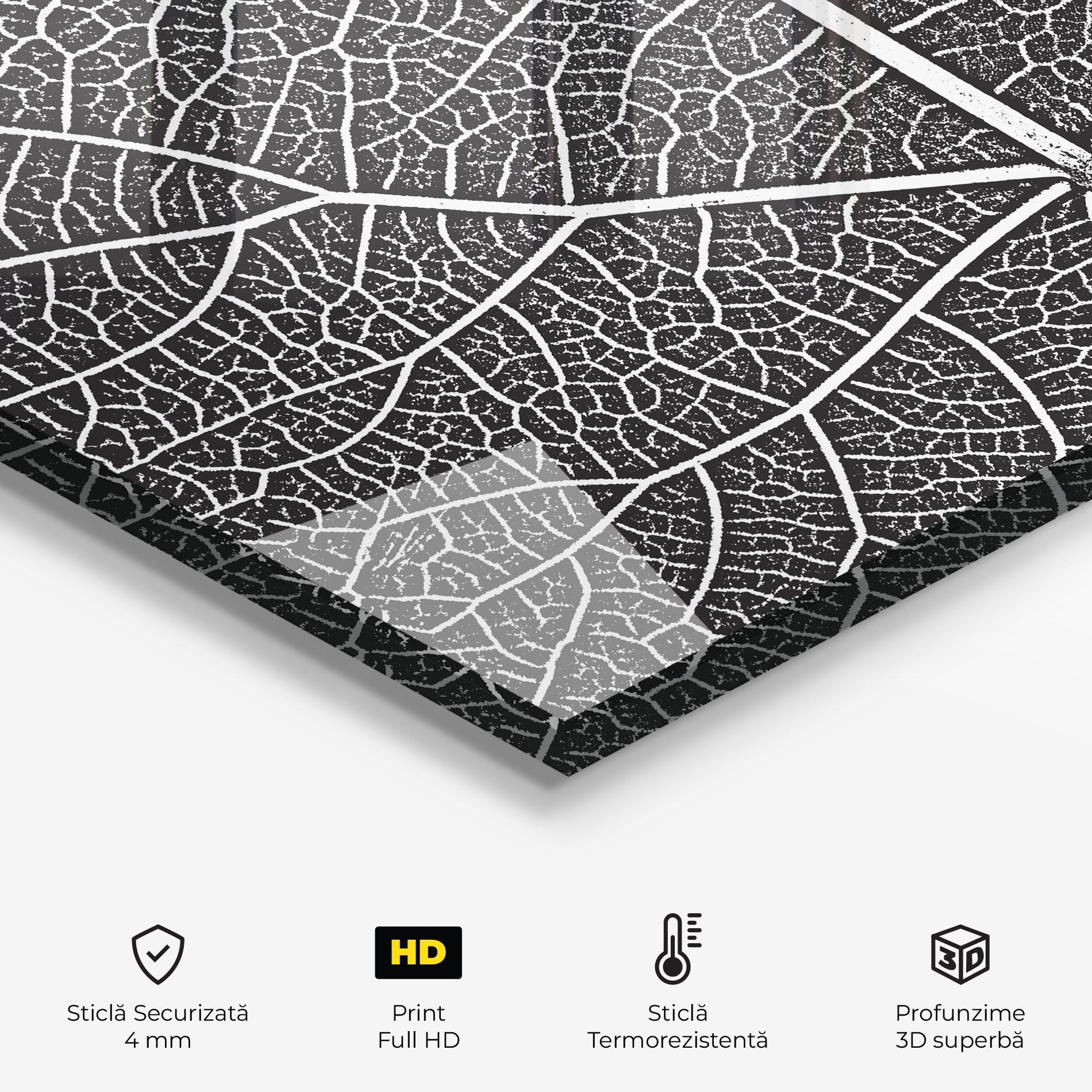 Panou Sticla Bucatarie Close Grey Leaf mockup 2