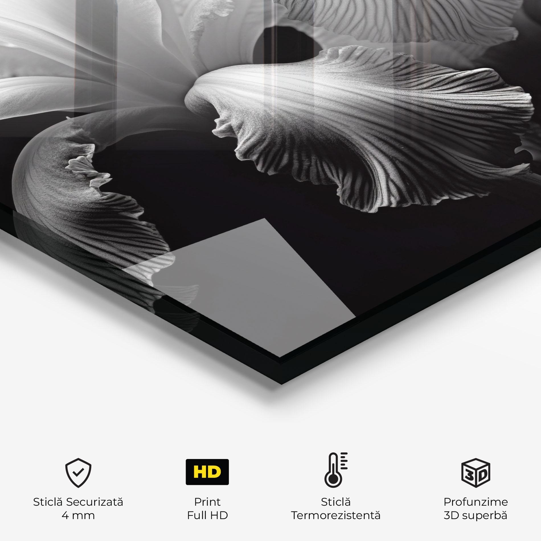 Panou Sticla Bucatarie Grey Iris Mix mockup 2