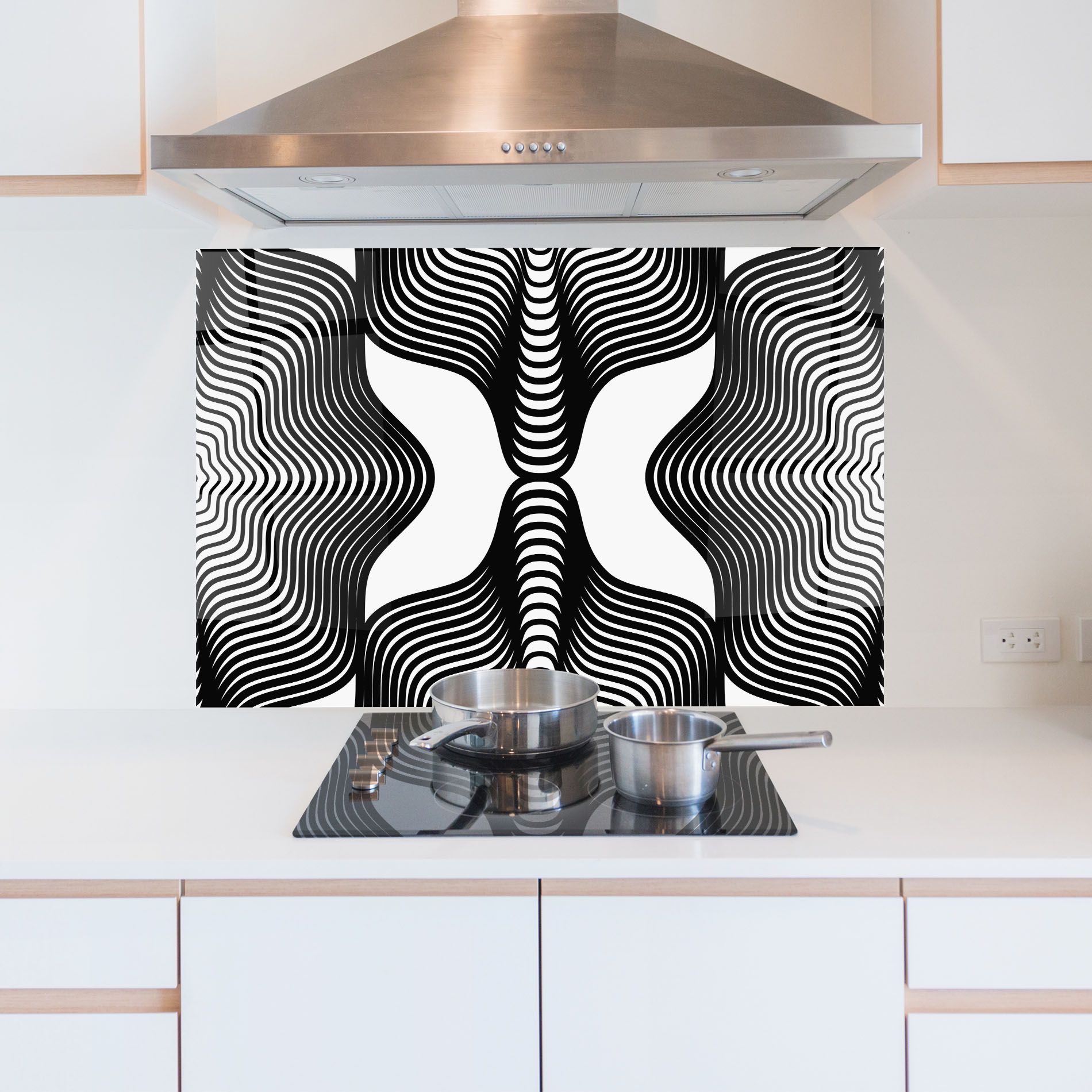 Black Line Pattern mockup 5