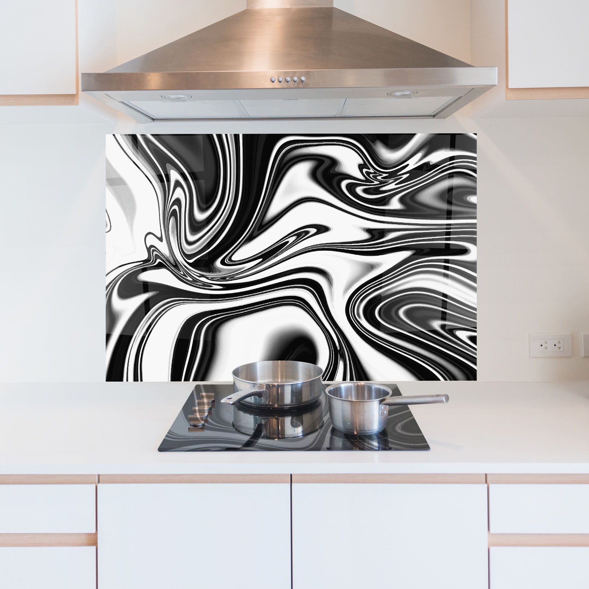 Black White Liquid mockup 5