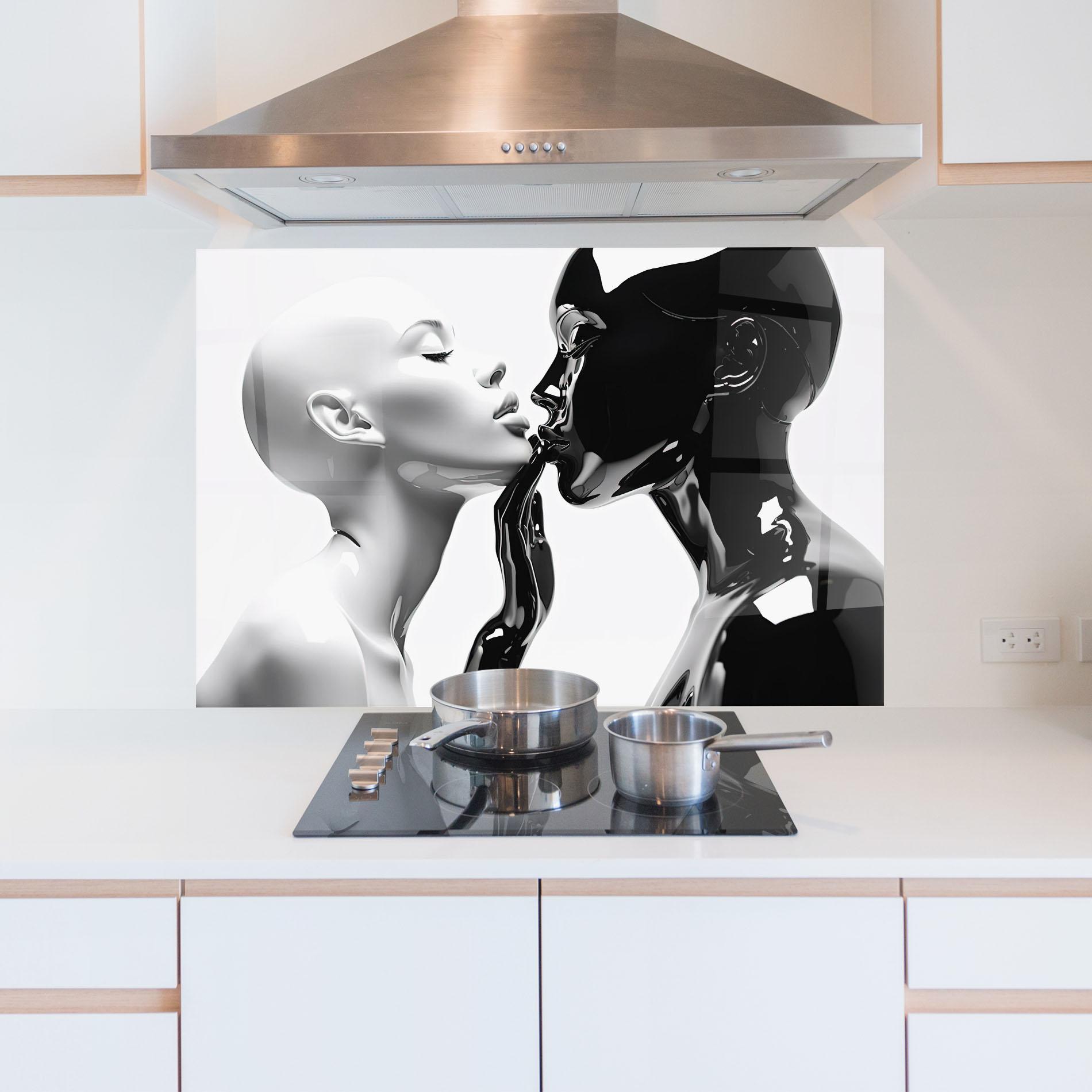 Panou Sticla Bucatarie Feminine Sculpture mockup 5