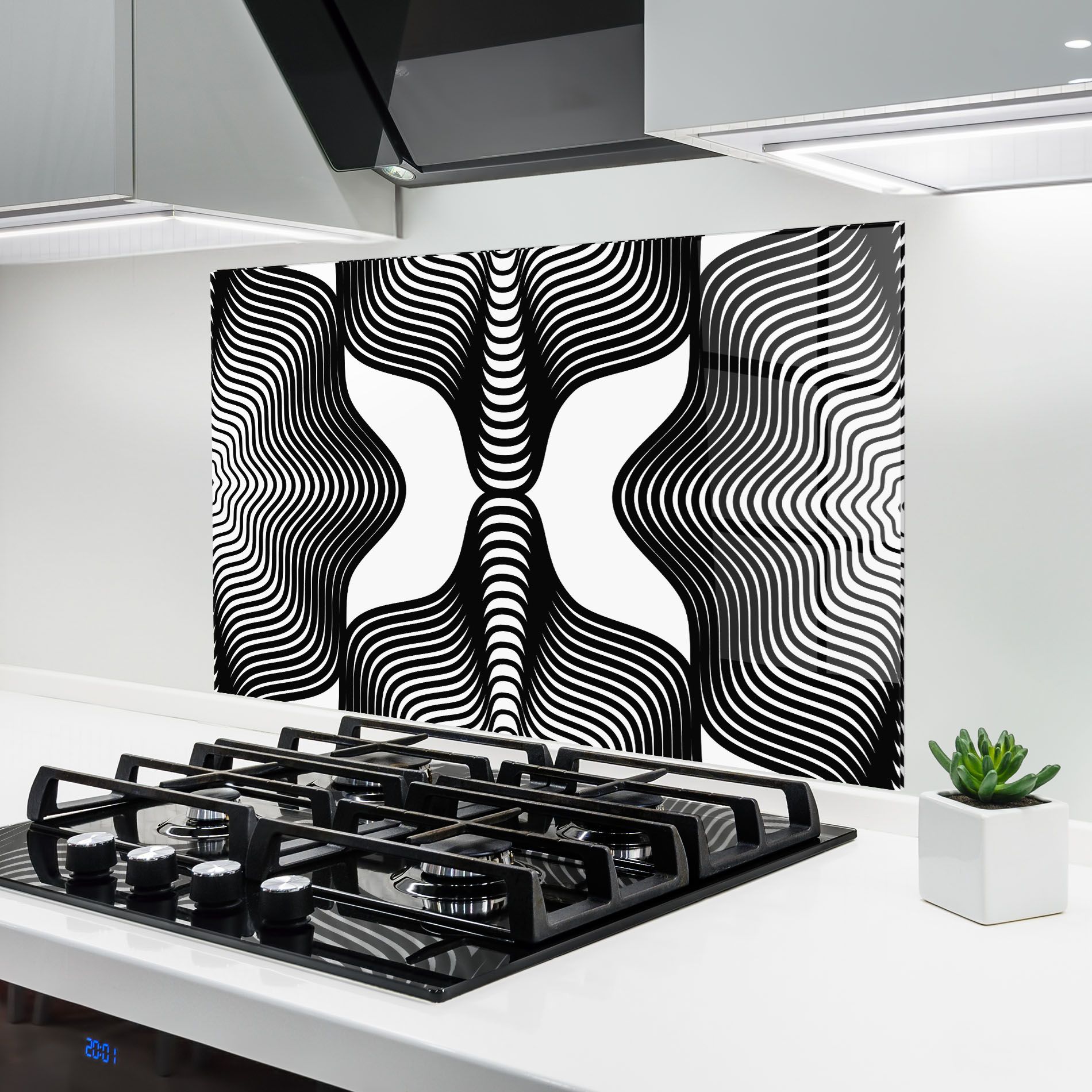 Black Line Pattern mockup 6