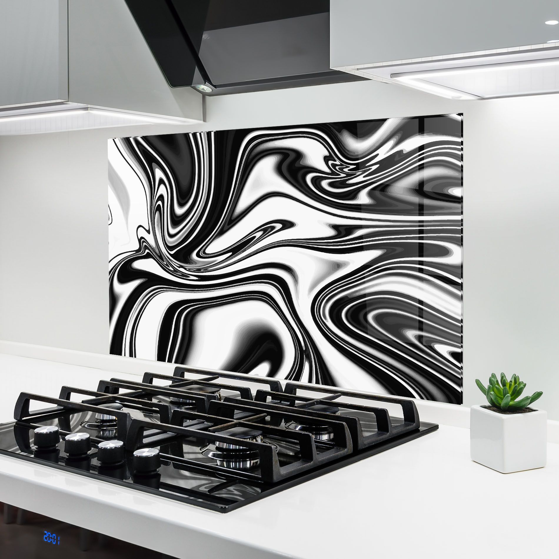 Black White Liquid mockup 6