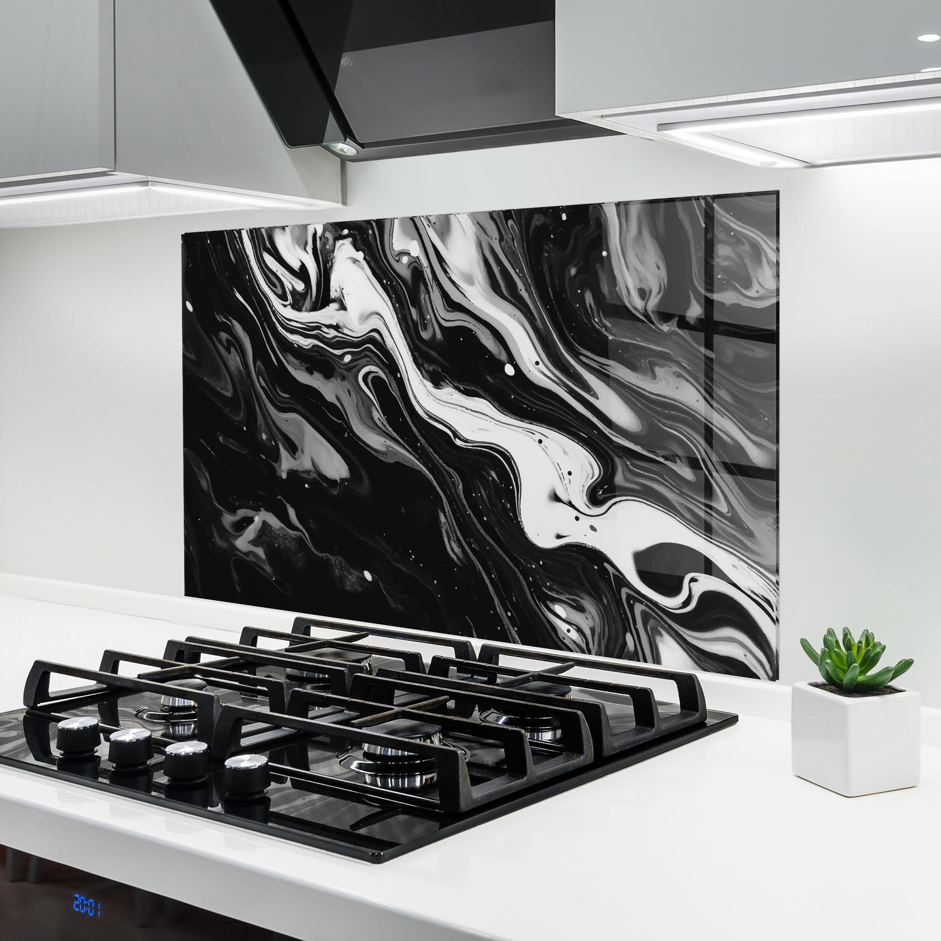 Panou Sticla Bucatarie Grey Art Marble mockup 6