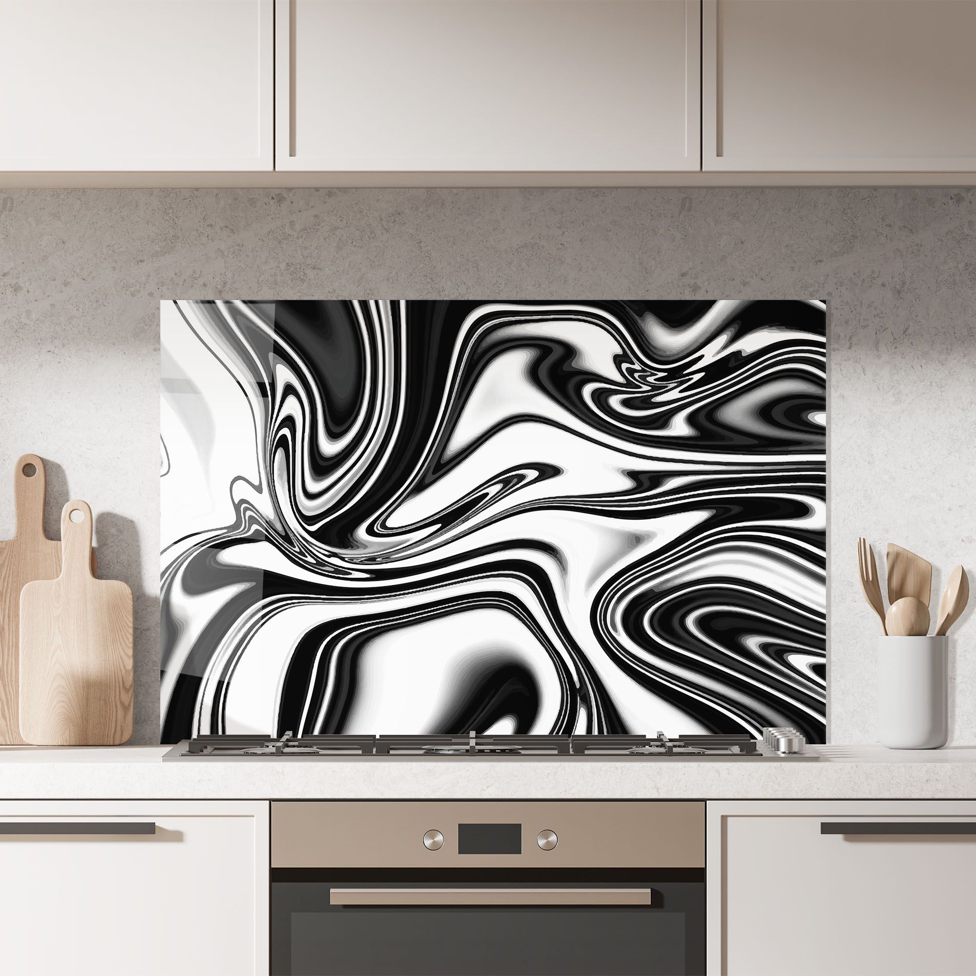 Black White Liquid mockup 7