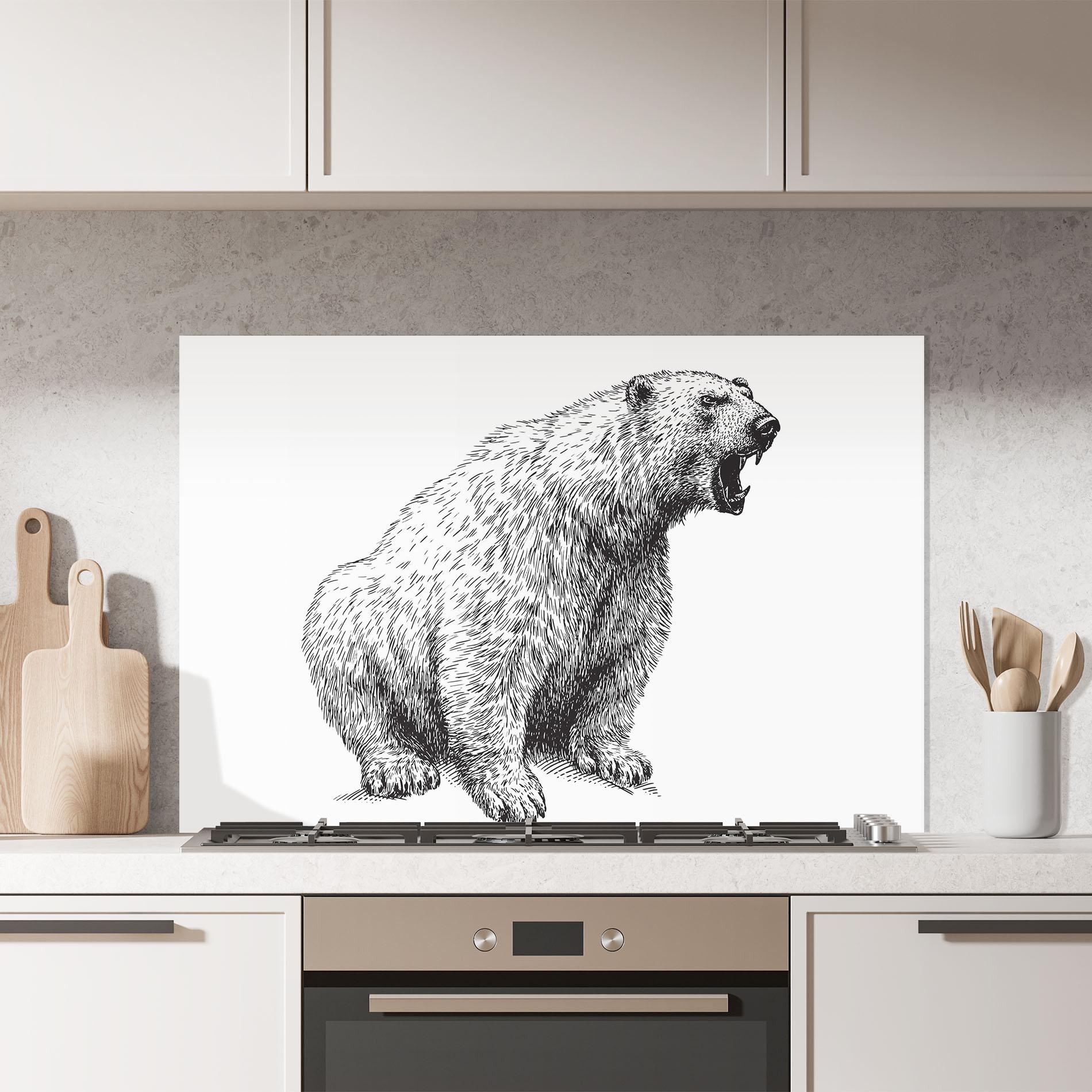 Panou Sticla Bucatarie Draw Icebear mockup 7