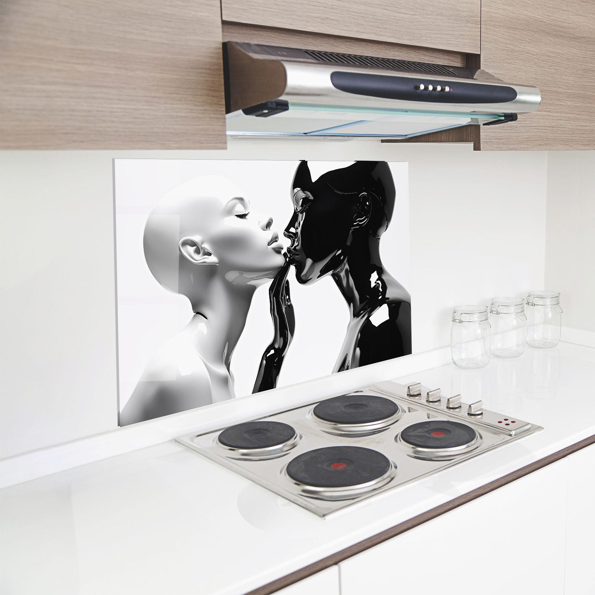 Panou Sticla Bucatarie Feminine Sculpture mockup 8