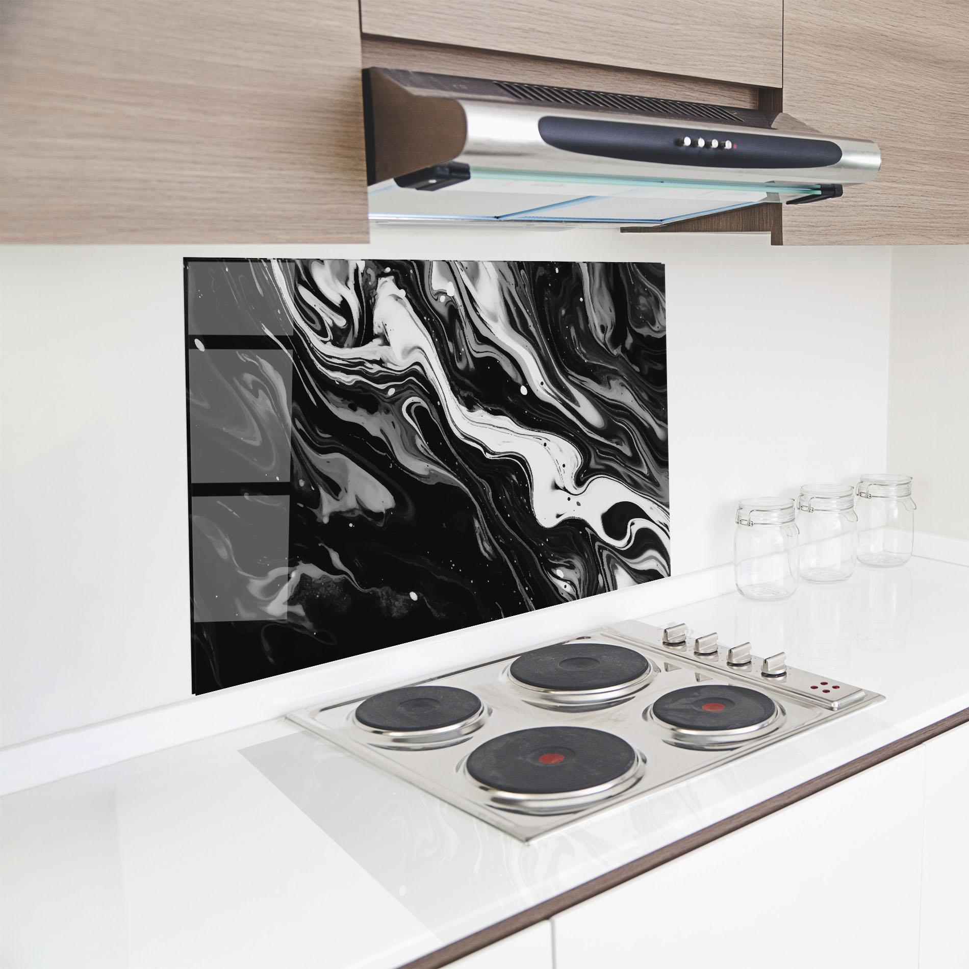 Panou Sticla Bucatarie Grey Art Marble mockup 8