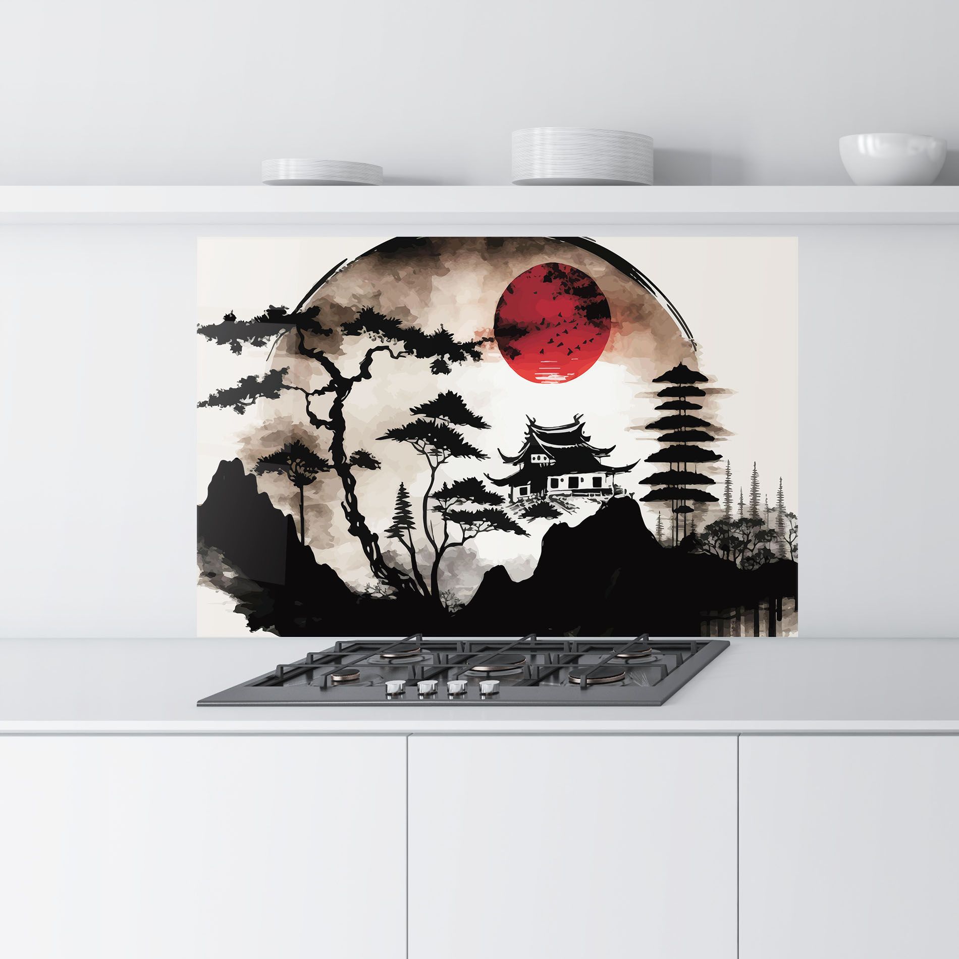 Asian Red Moon mockup 9