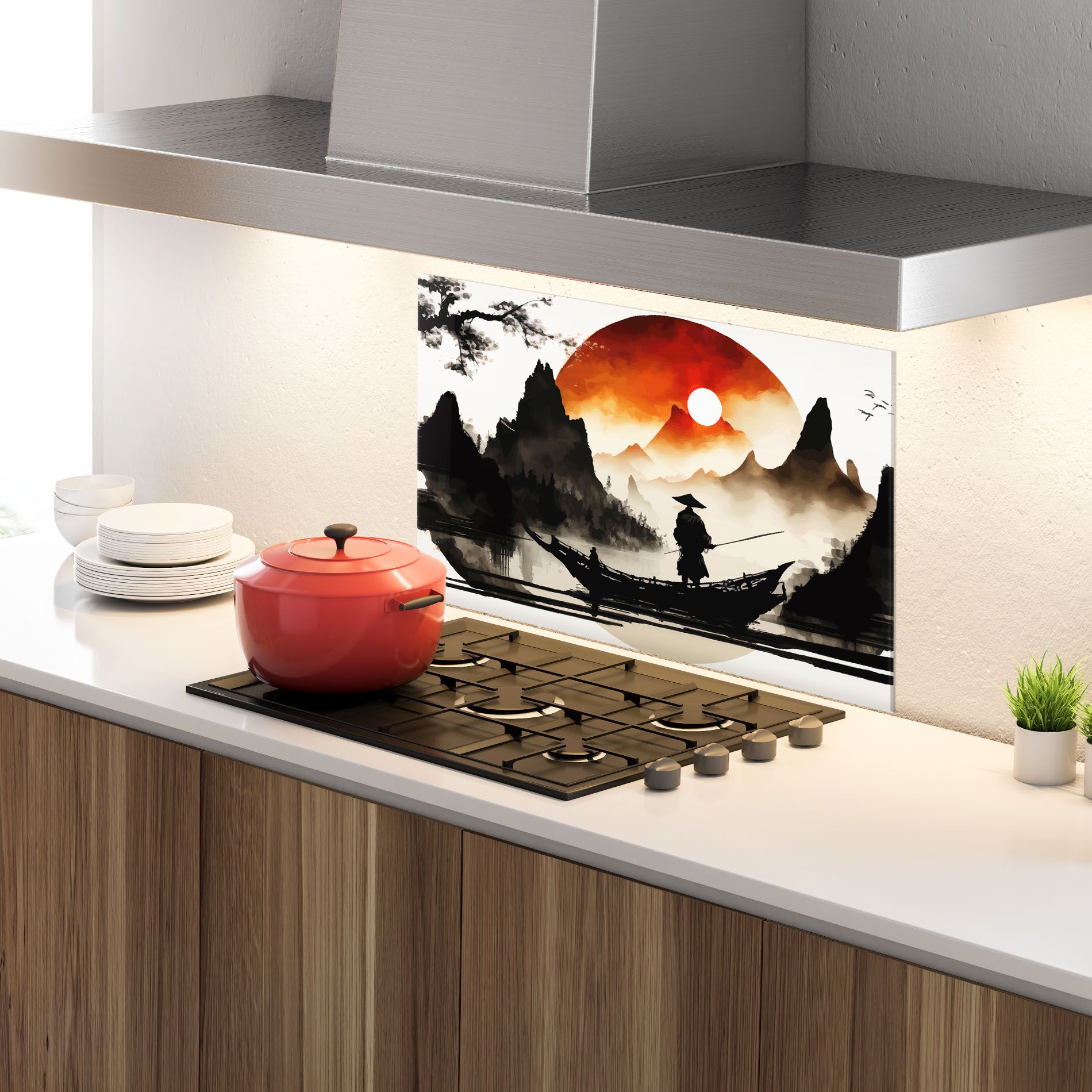 Black Asiatic Boat mockup 4