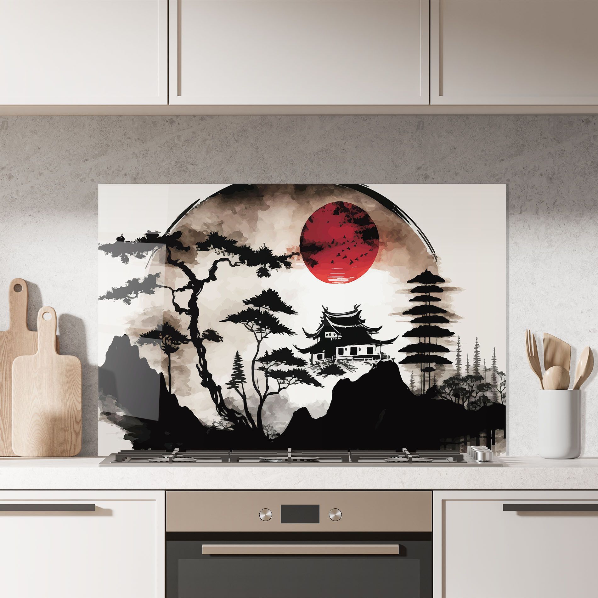 Asian Red Moon mockup 7