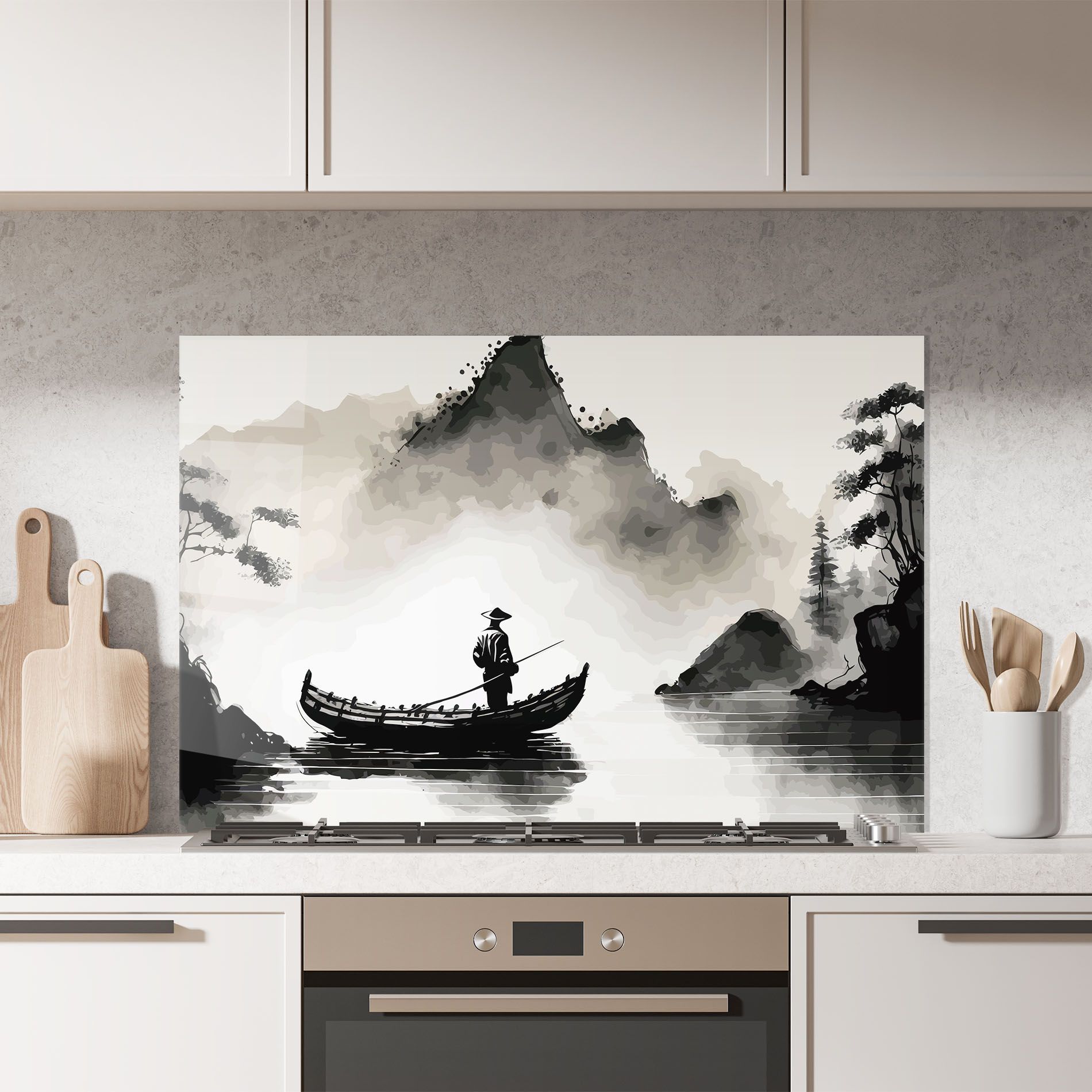 Black Ink Boat mockup 7
