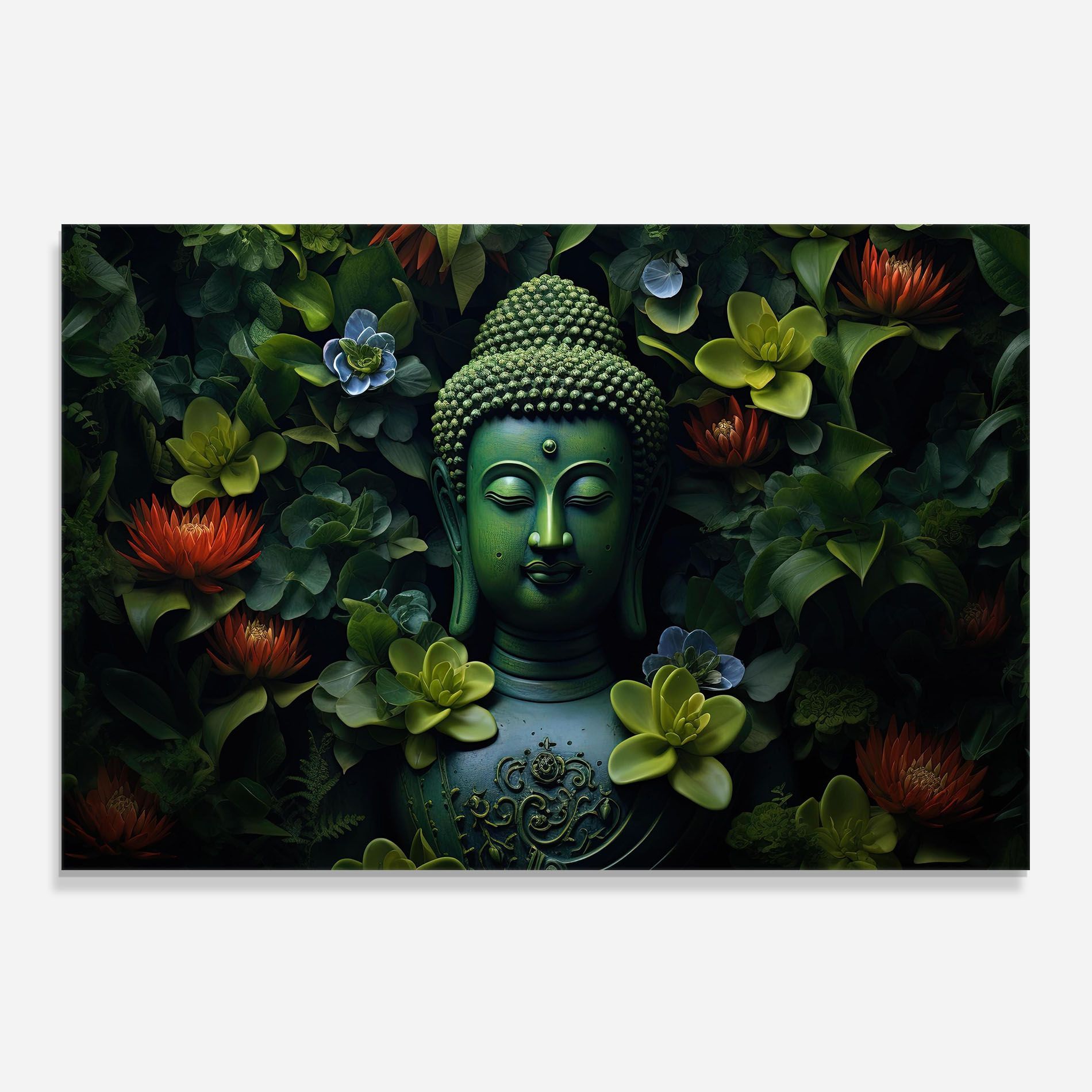 Blue Light Buddha mockup 0