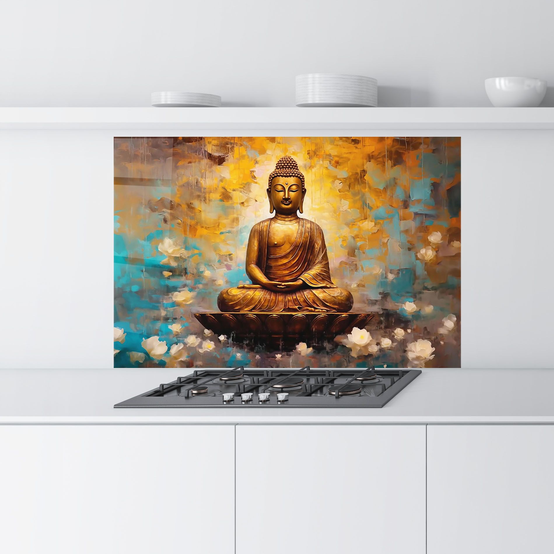 Blue Gold Buddha mockup 9