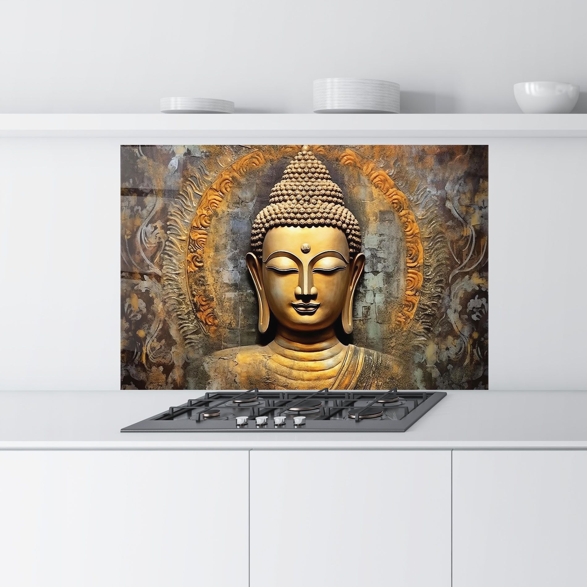 Buddha 3d Head mockup 9