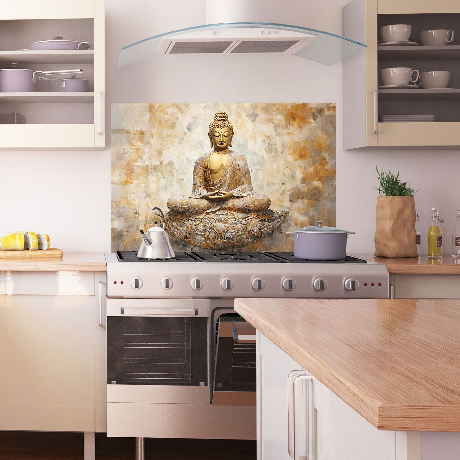 Cream Buddha Art mockup 1