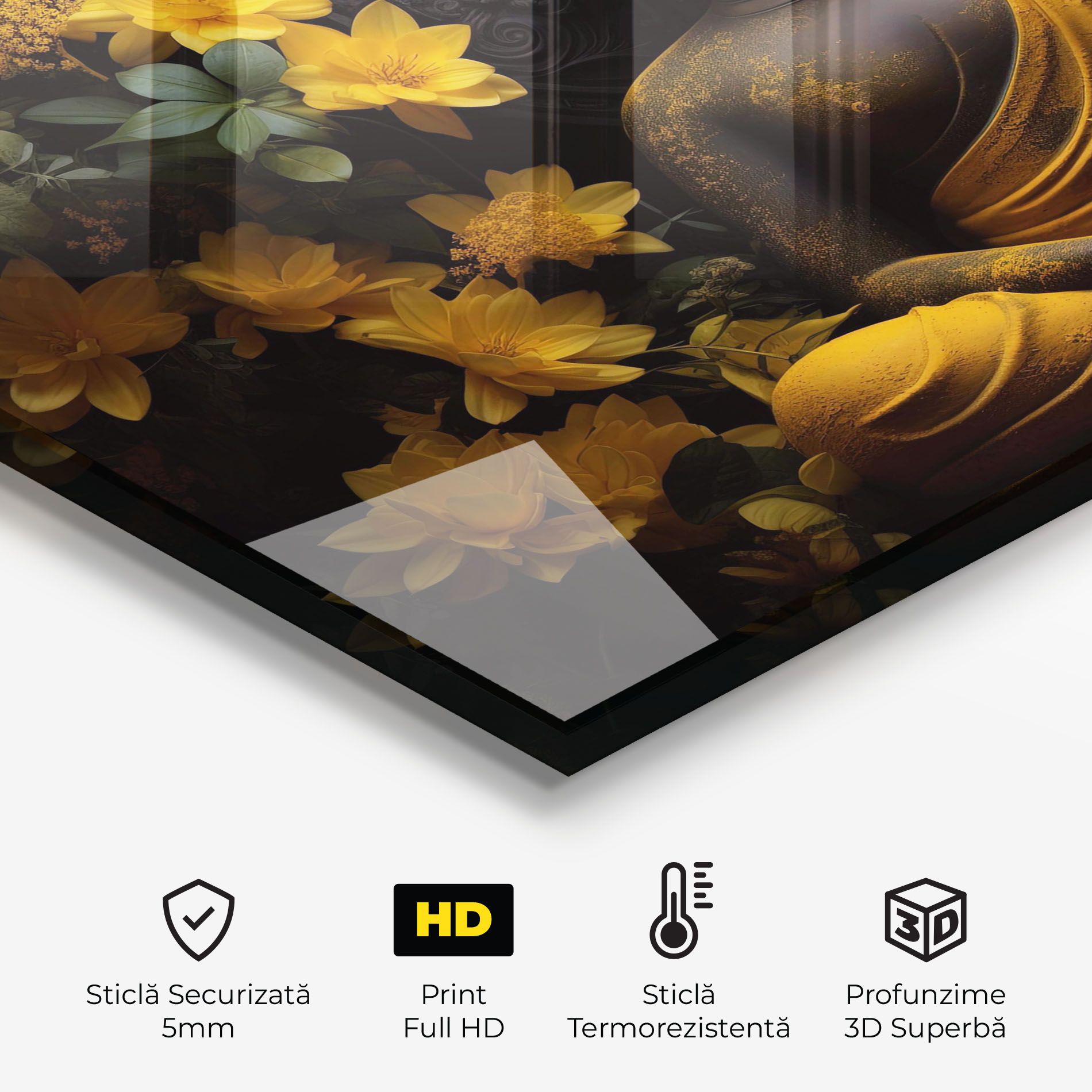 Buddha Yellow Statue mockup 2