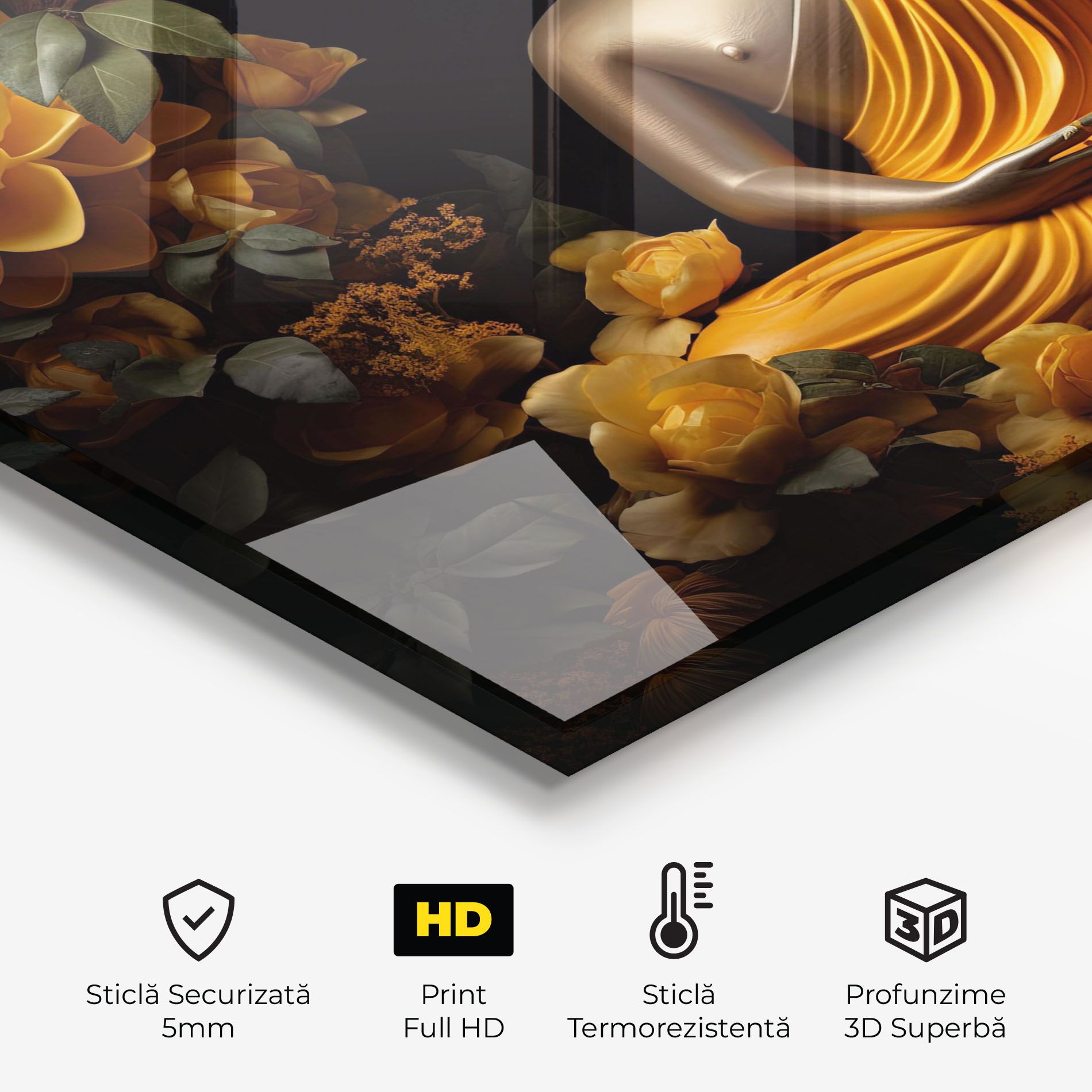 Gold Buddha Flower mockup 2