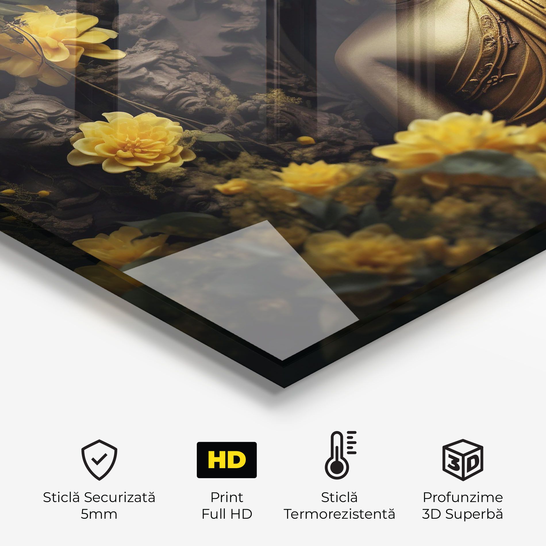 Gold Buddha Flowers mockup 2