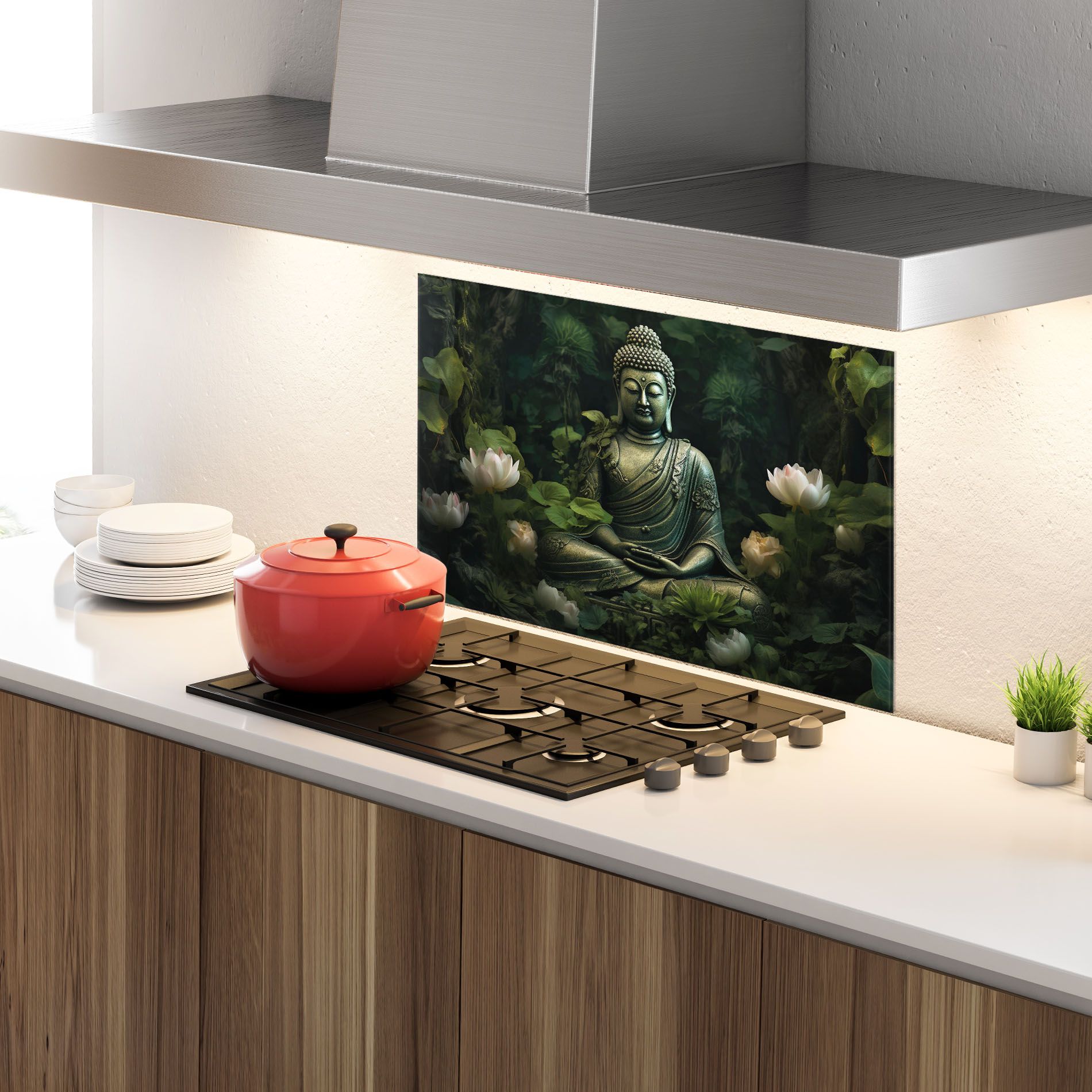 Buddha Lotus Flower mockup 4
