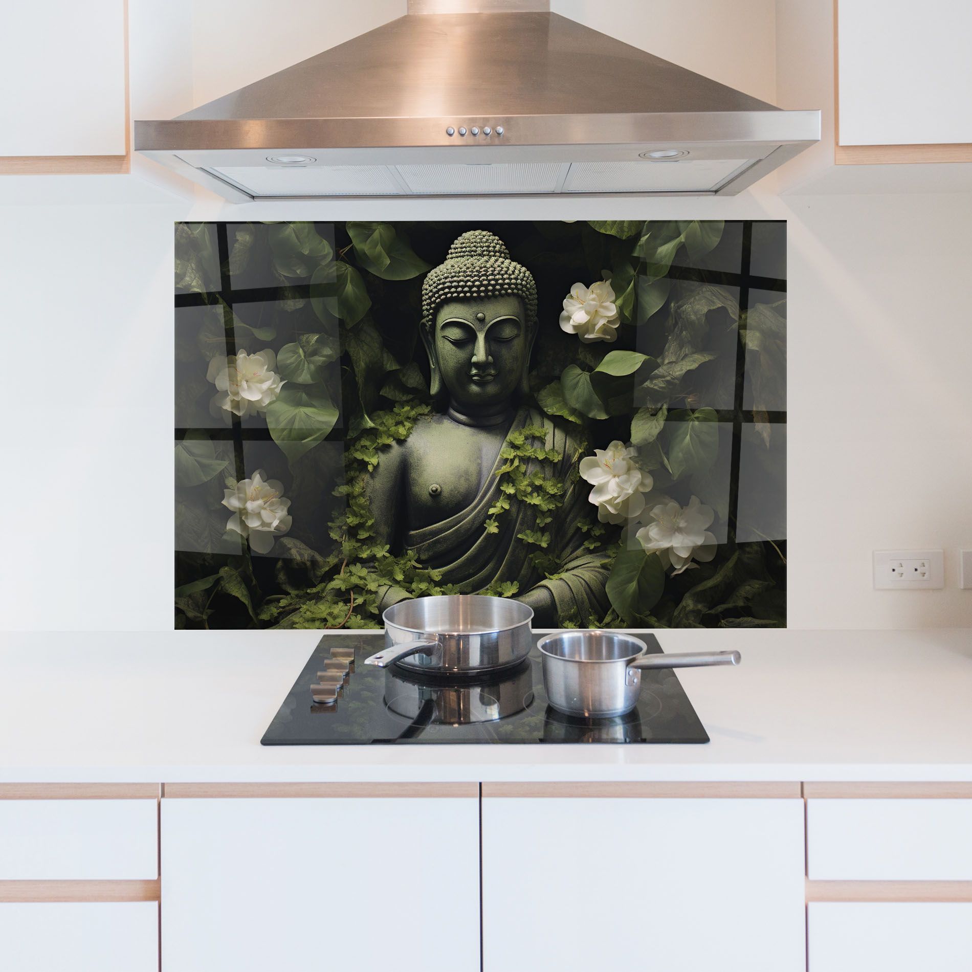 Buddha Lotus Statue mockup 5