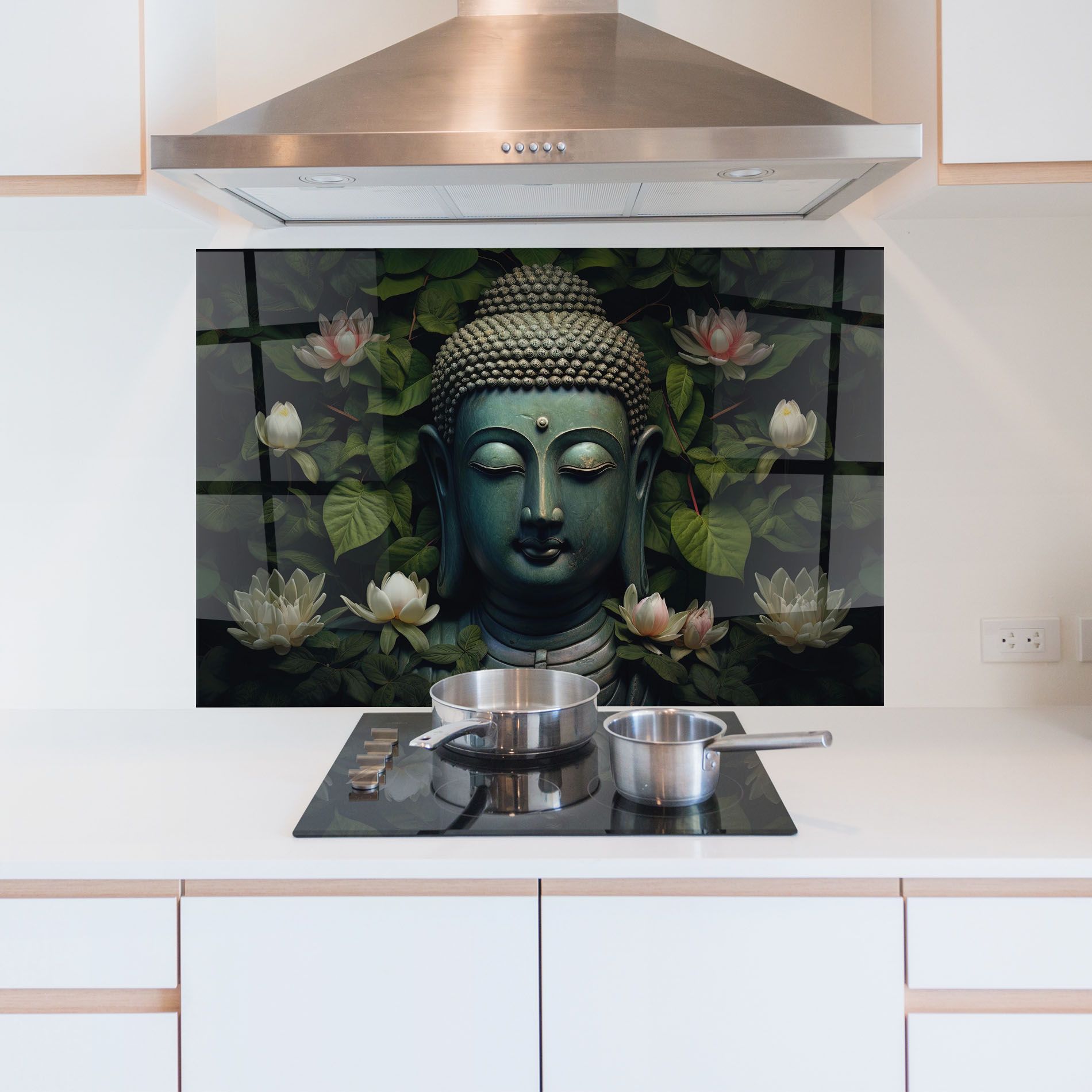Green Statue Buddha mockup 5