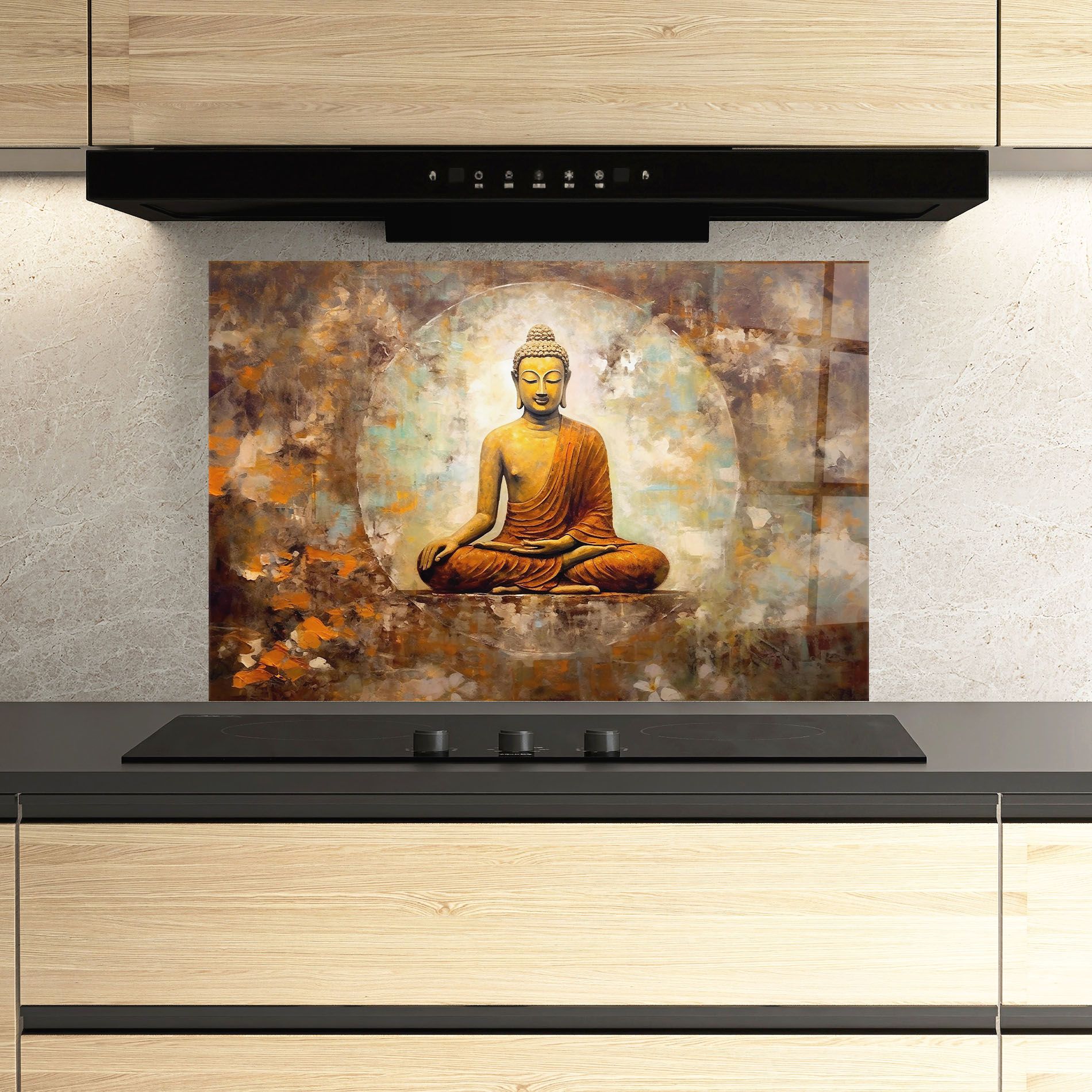 Blue Circle Buddha mockup 3