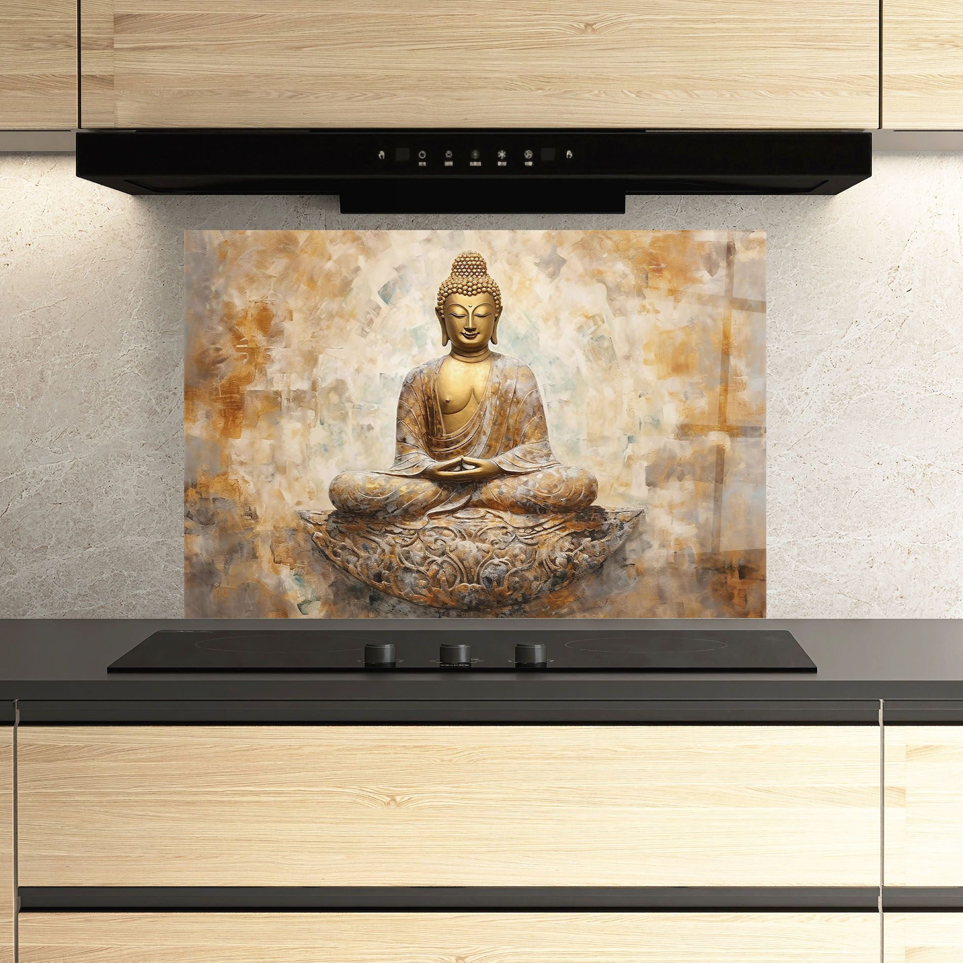 Cream Buddha Art mockup 3