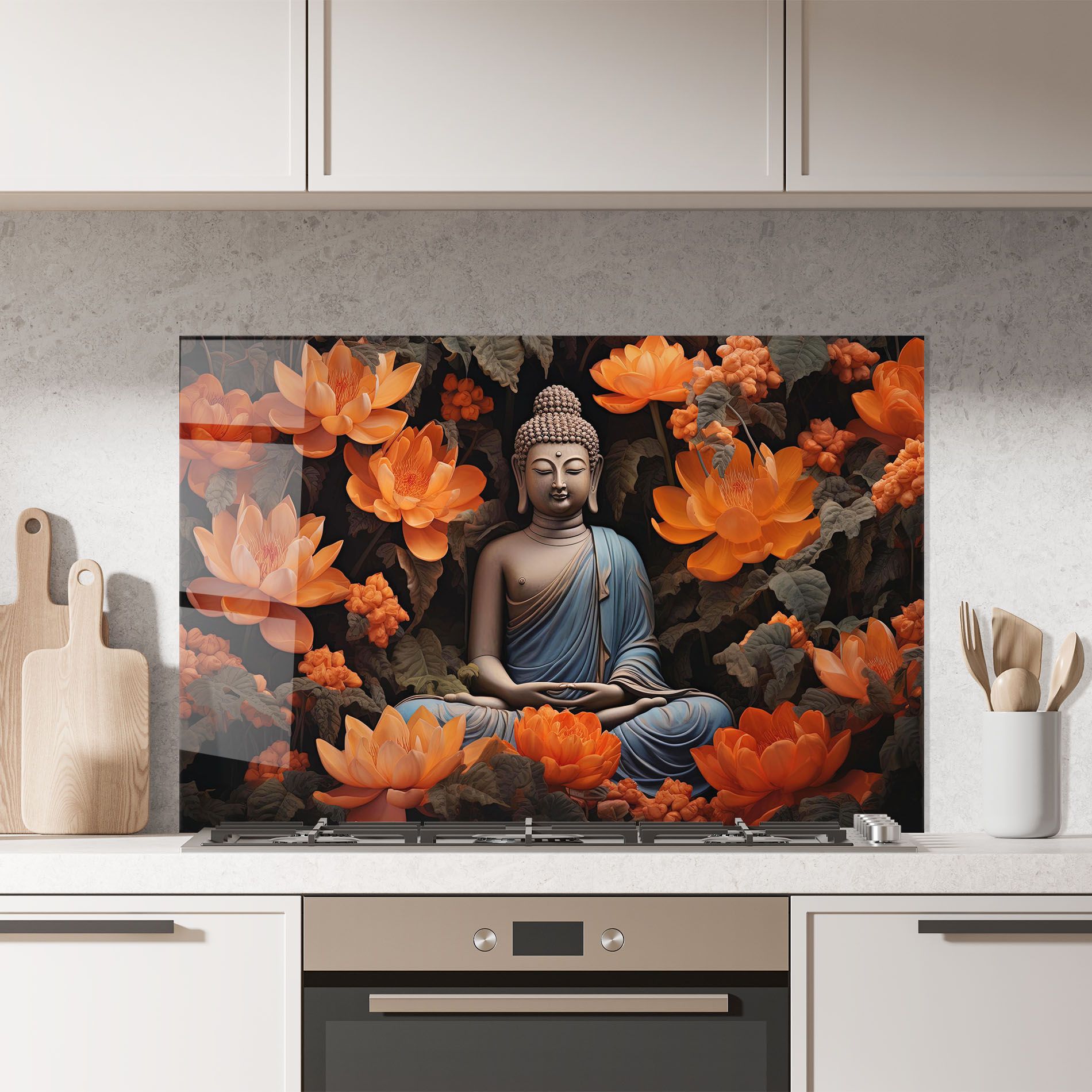 Big Flower Buddha mockup 7