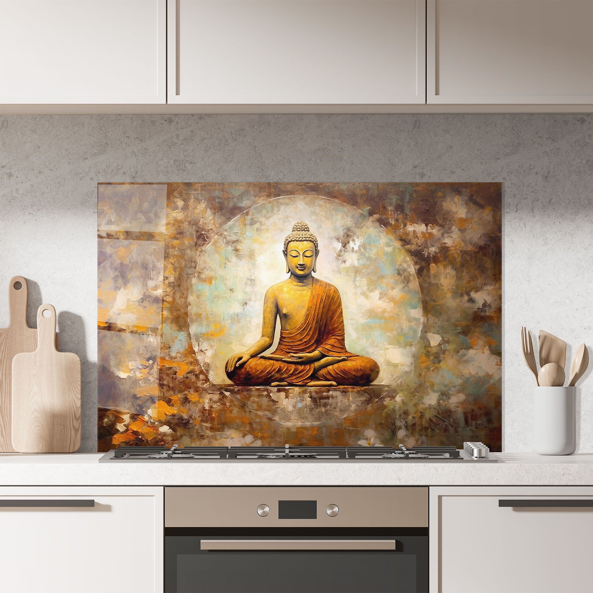 Blue Circle Buddha mockup 7