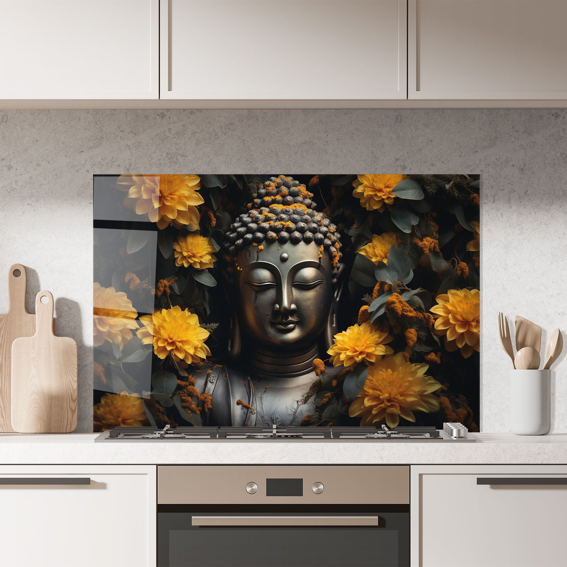 Buddha Peace Statue mockup 7